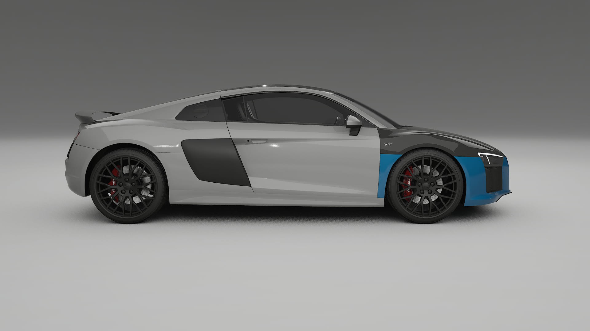 Pellicola Protettiva per Vernice Audi R8 typ-4S prefacelift | Kit Anteriore CrystalGuard con Cofano Carbon Look