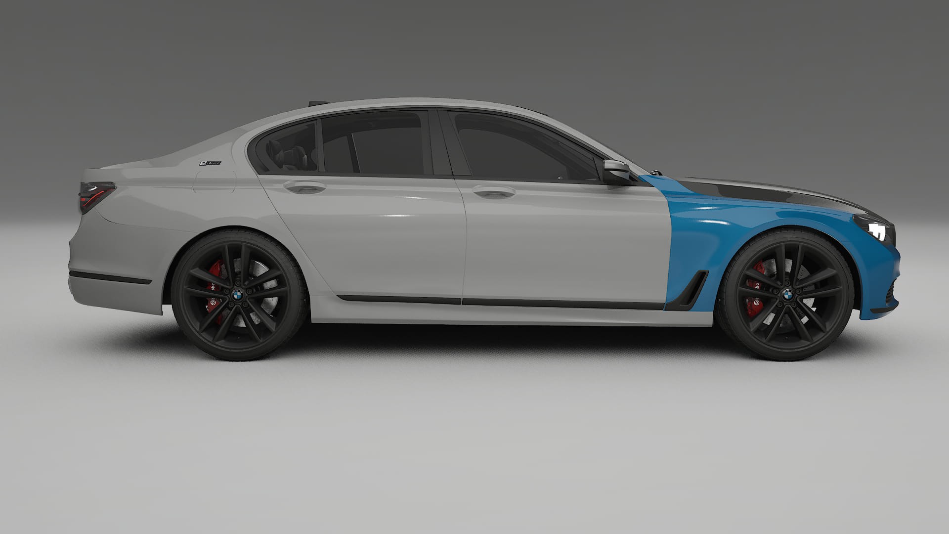 Pellicola Protettiva per Vernice BMW 7 G11 G12 facelift | Kit Anteriore CrystalGuard con Cofano Carbon Look