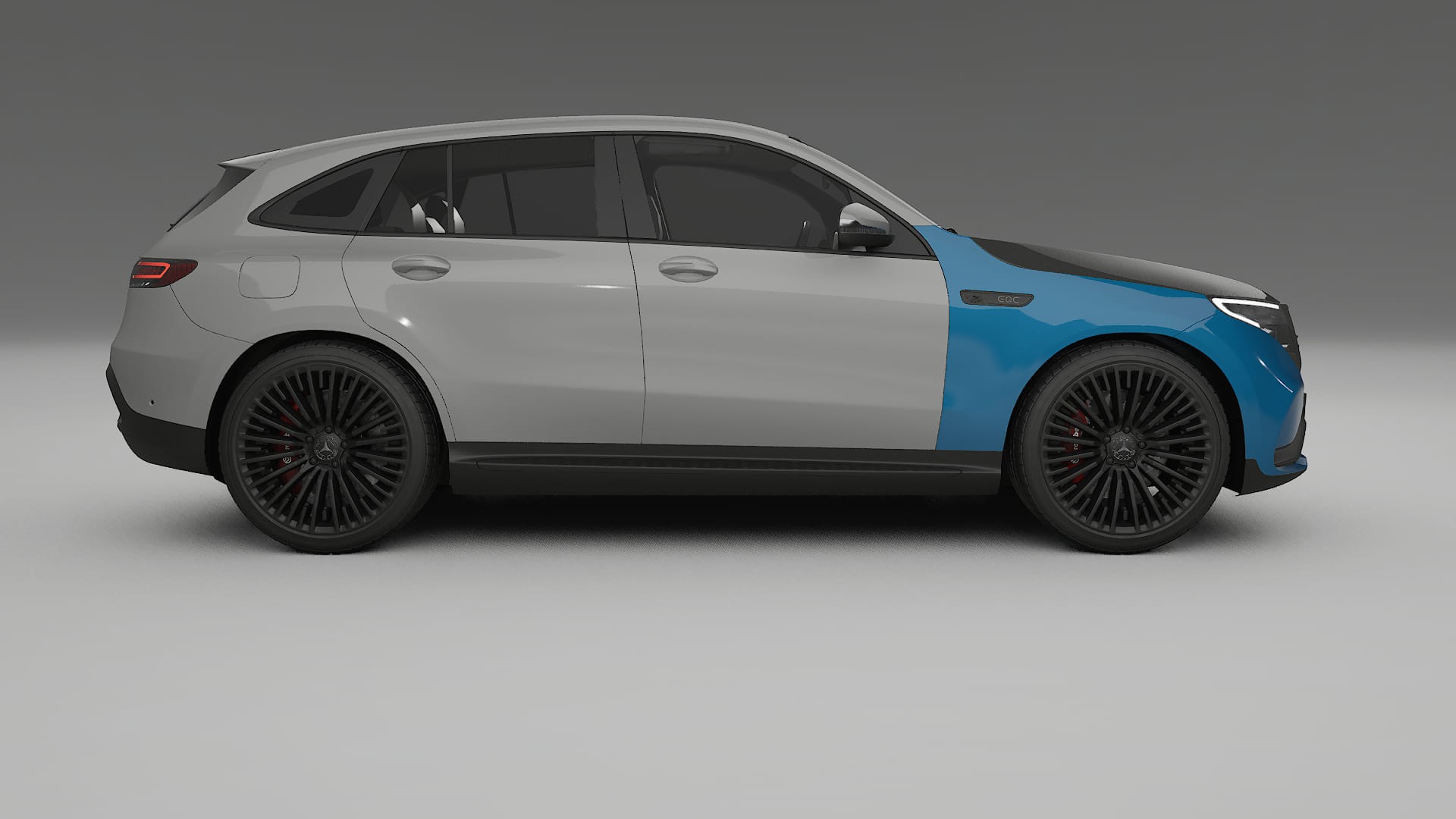 Pellicola Protettiva per Vernice Mercedes EQC AMG | Kit Anteriore CrystalGuard con Cofano Carbon Look