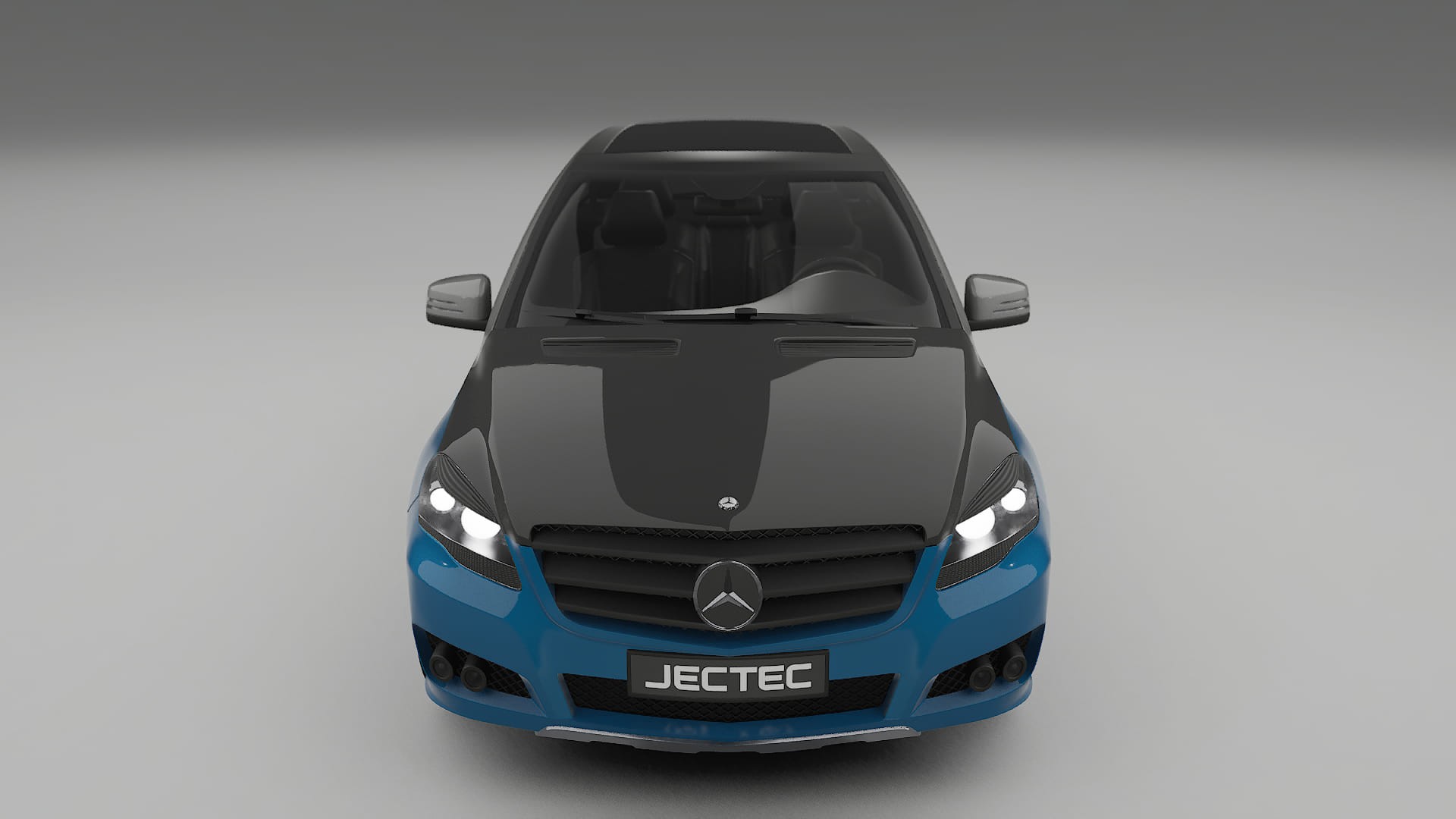 Pellicola Protettiva per Vernice Mercedes R-class W251 facelift | Kit Anteriore CrystalGuard con Cofano Carbon Look