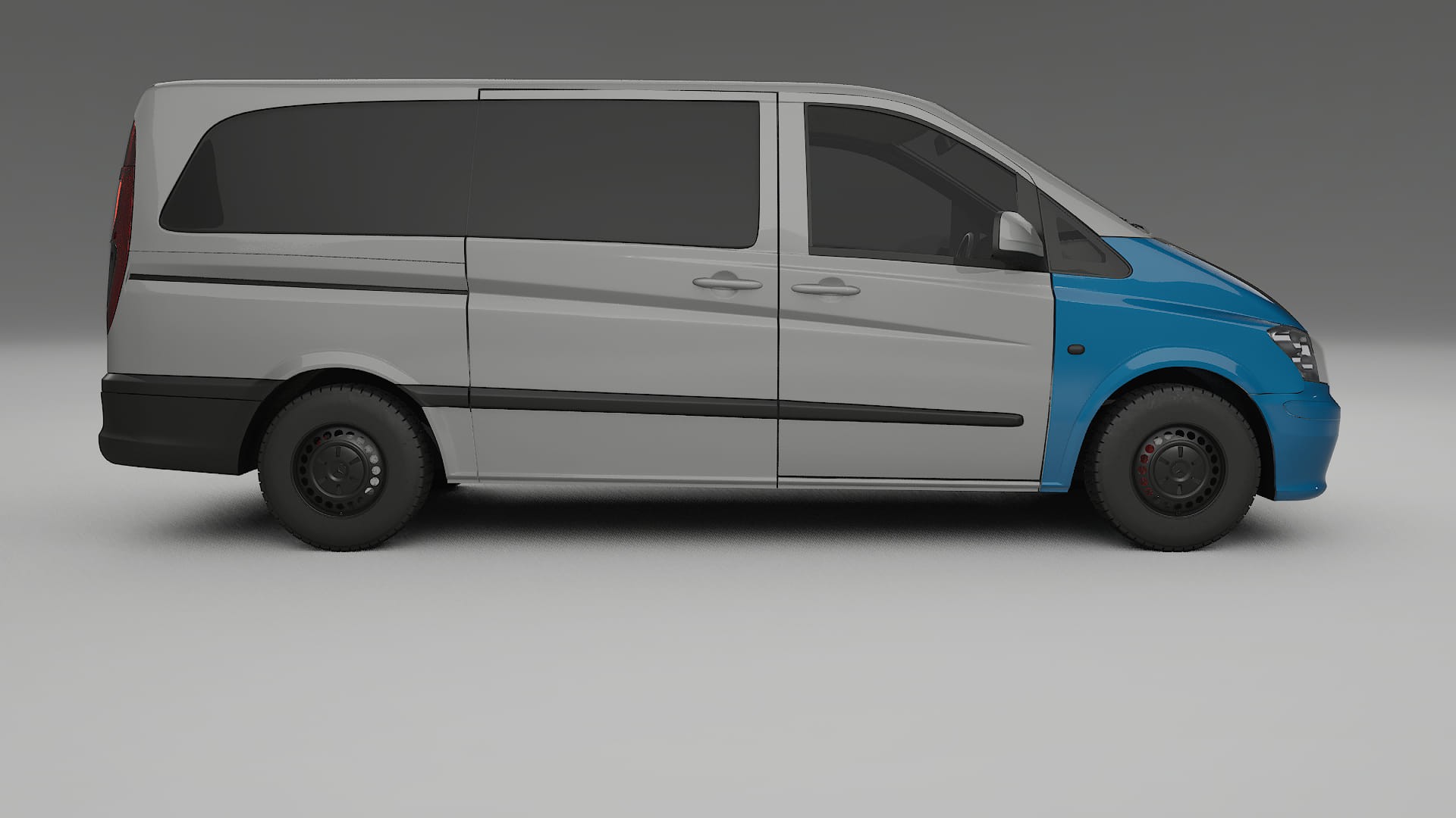 Pellicola Protettiva per Vernice Mercedes Vito Corto W639 facelift | Kit Anteriore CrystalGuard con Cofano Carbon Look
