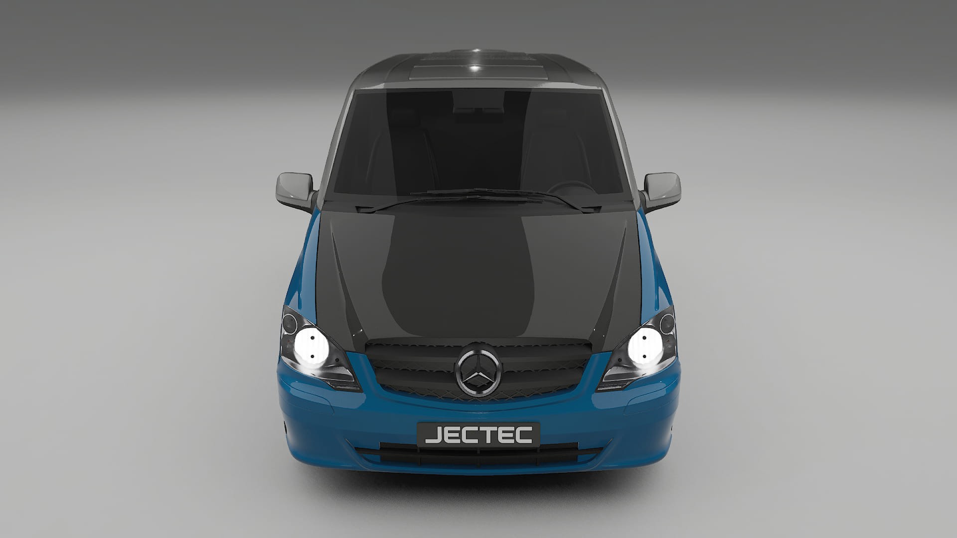 Pellicola Protettiva per Vernice Mercedes Vito Corto W639 facelift | Kit Anteriore CrystalGuard con Cofano Carbon Look