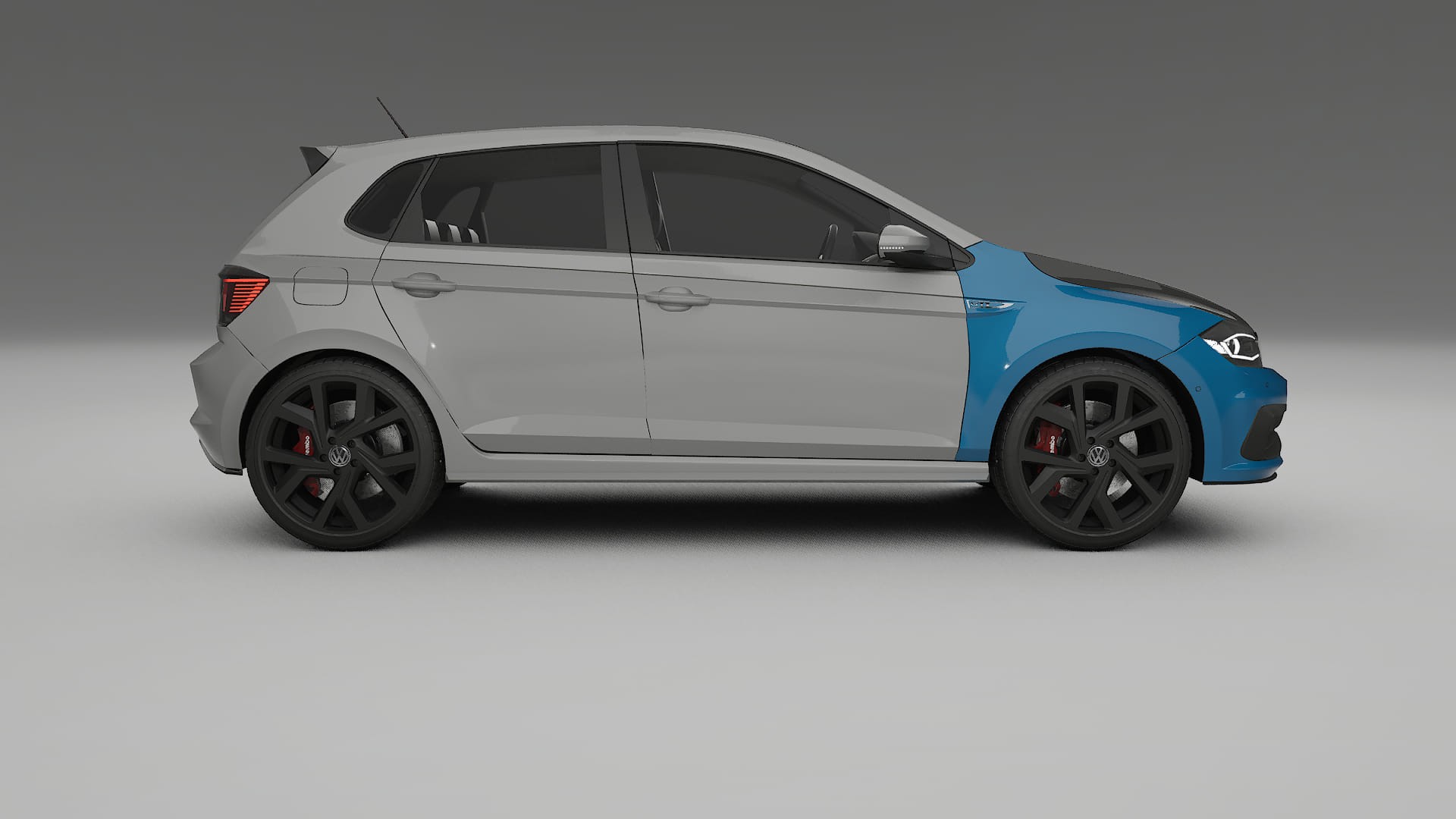 Pellicola Protettiva per Vernice VW Polo GTI VI | Kit Anteriore CrystalGuard con Cofano Carbon Look