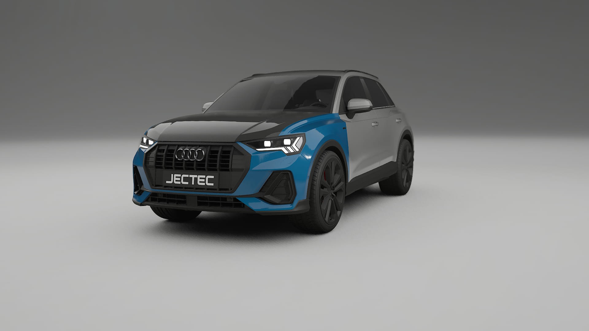 Pellicola Protettiva per Vernice Audi Q3 S-Line F3 | Kit Anteriore CrystalGuard con Cofano Carbon Look