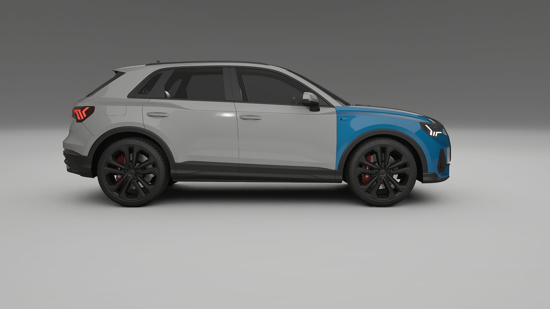 Pellicola Protettiva per Vernice Audi Q3 S-Line F3 | Kit Anteriore CrystalGuard con Cofano Carbon Look