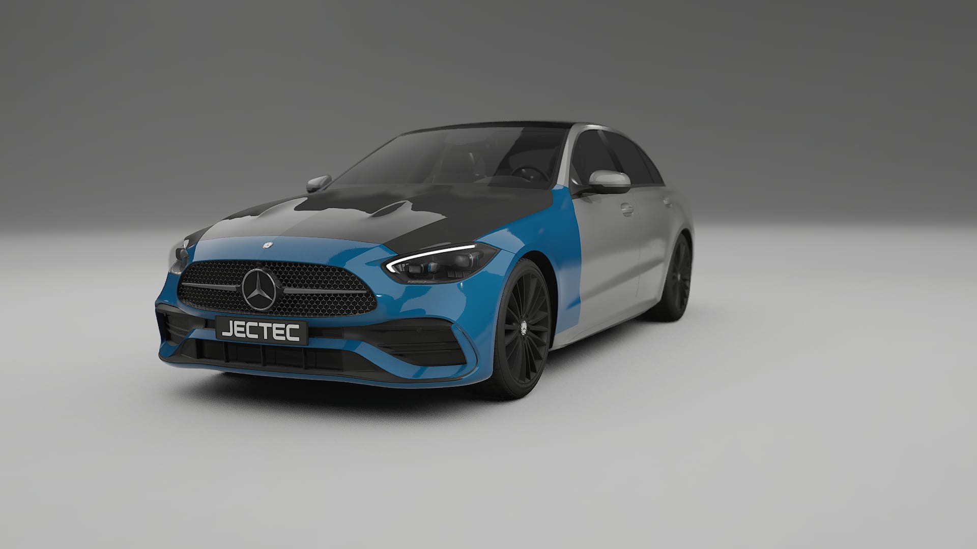 Pellicola Protettiva per Vernice Mercedes C-class W206 | Kit Anteriore CrystalGuard con Cofano Carbon Look