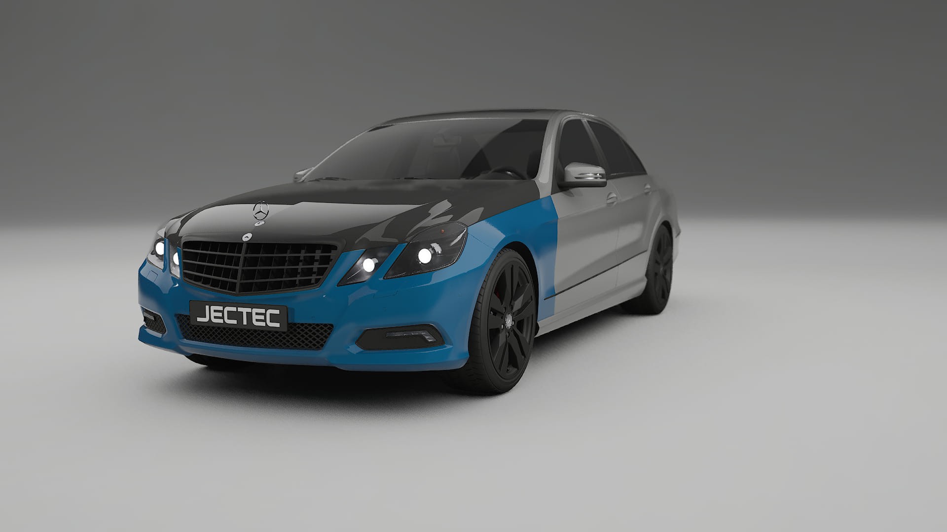 Pellicola Protettiva per Vernice Mercedes E-class berlina W212 Prefacelift | Kit Anteriore CrystalGuard con Cofano Carbon Look