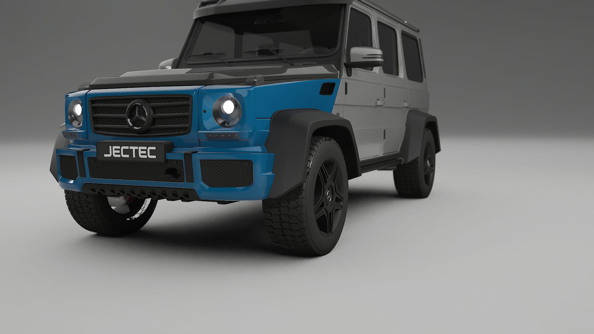 Pellicola Protettiva per Vernice Mercedes G-class 4x4 W463 | Kit Anteriore CrystalGuard con Cofano Carbon Look