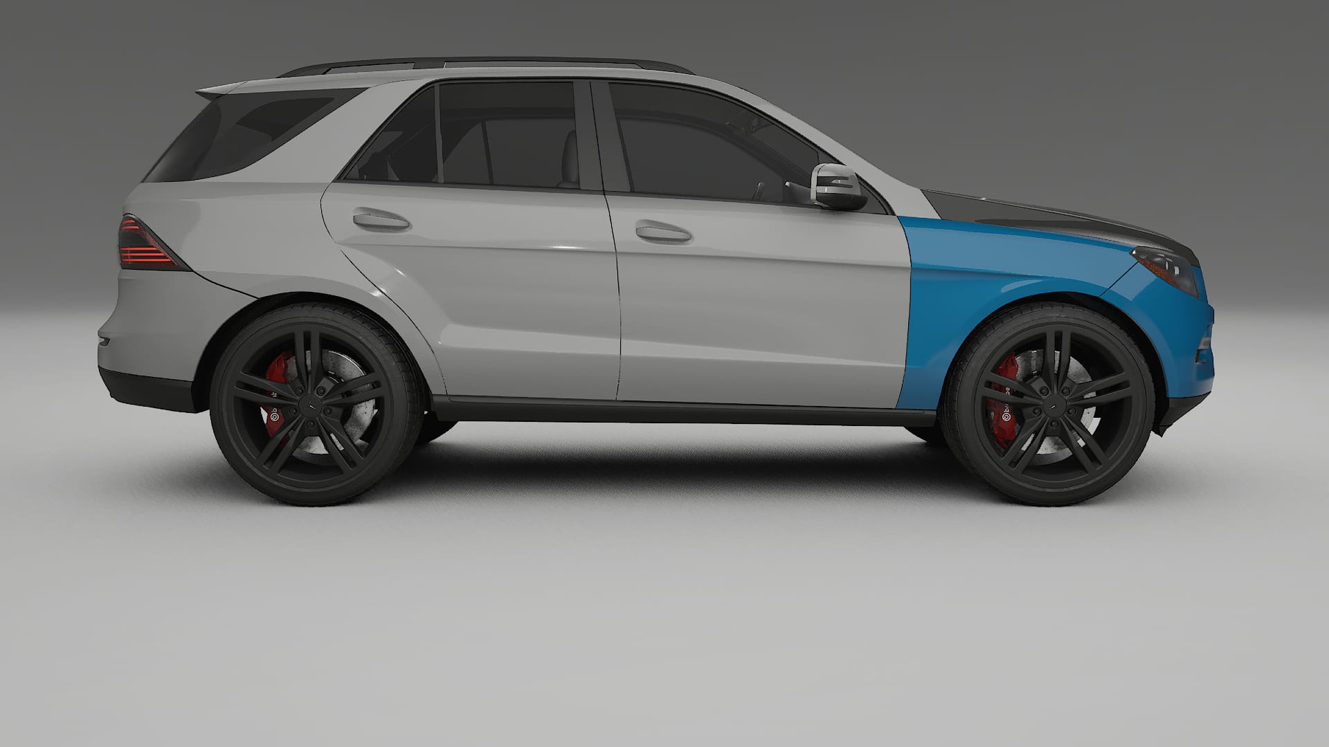 Pellicola Protettiva per Vernice Mercedes M-class W166 | Kit Anteriore CrystalGuard con Cofano Carbon Look