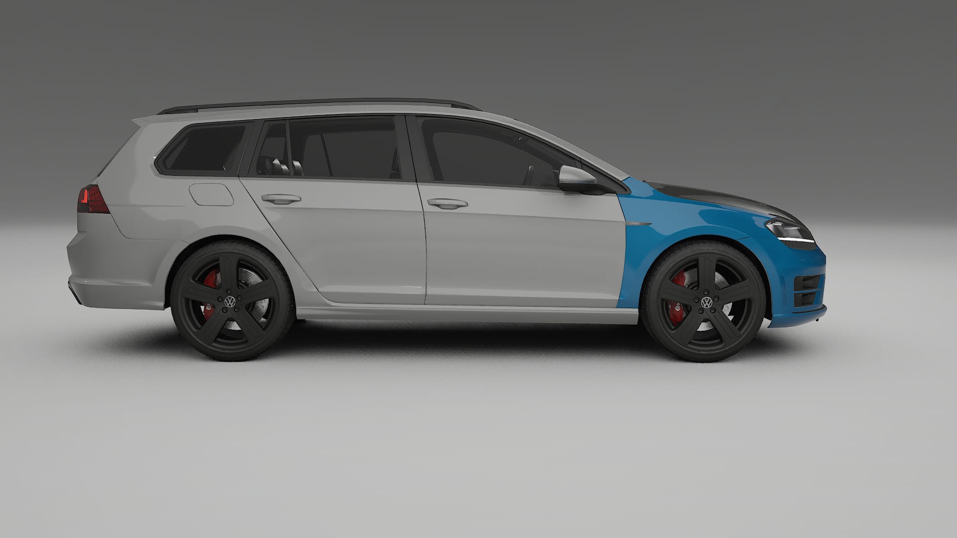 Pellicola Protettiva per Vernice VW Golf Variant Mk7 | Kit Anteriore CrystalGuard con Cofano Carbon Look