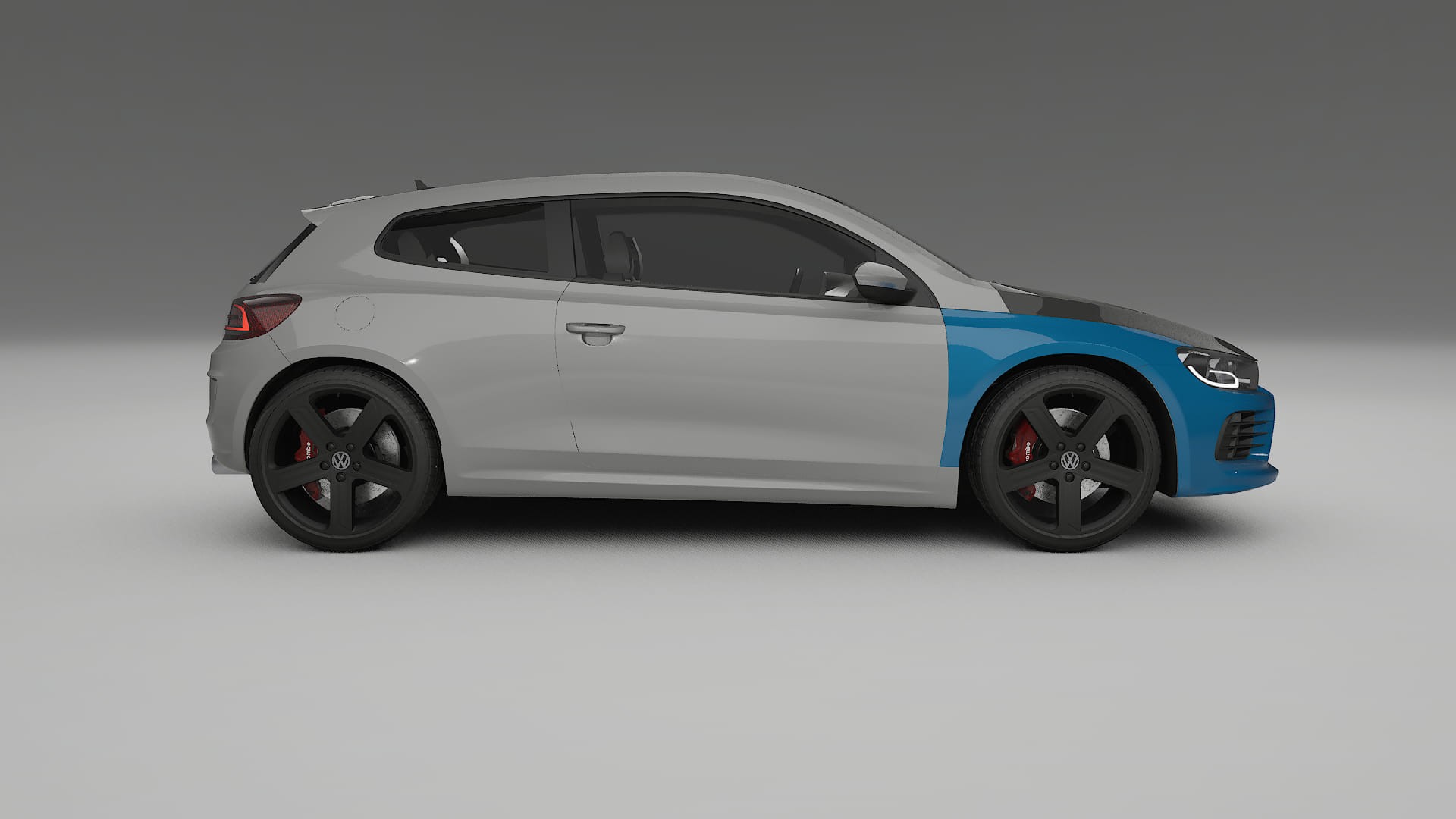 Pellicola Protettiva per Vernice VW Scirocco R III | Kit Anteriore CrystalGuard con Cofano Carbon Look