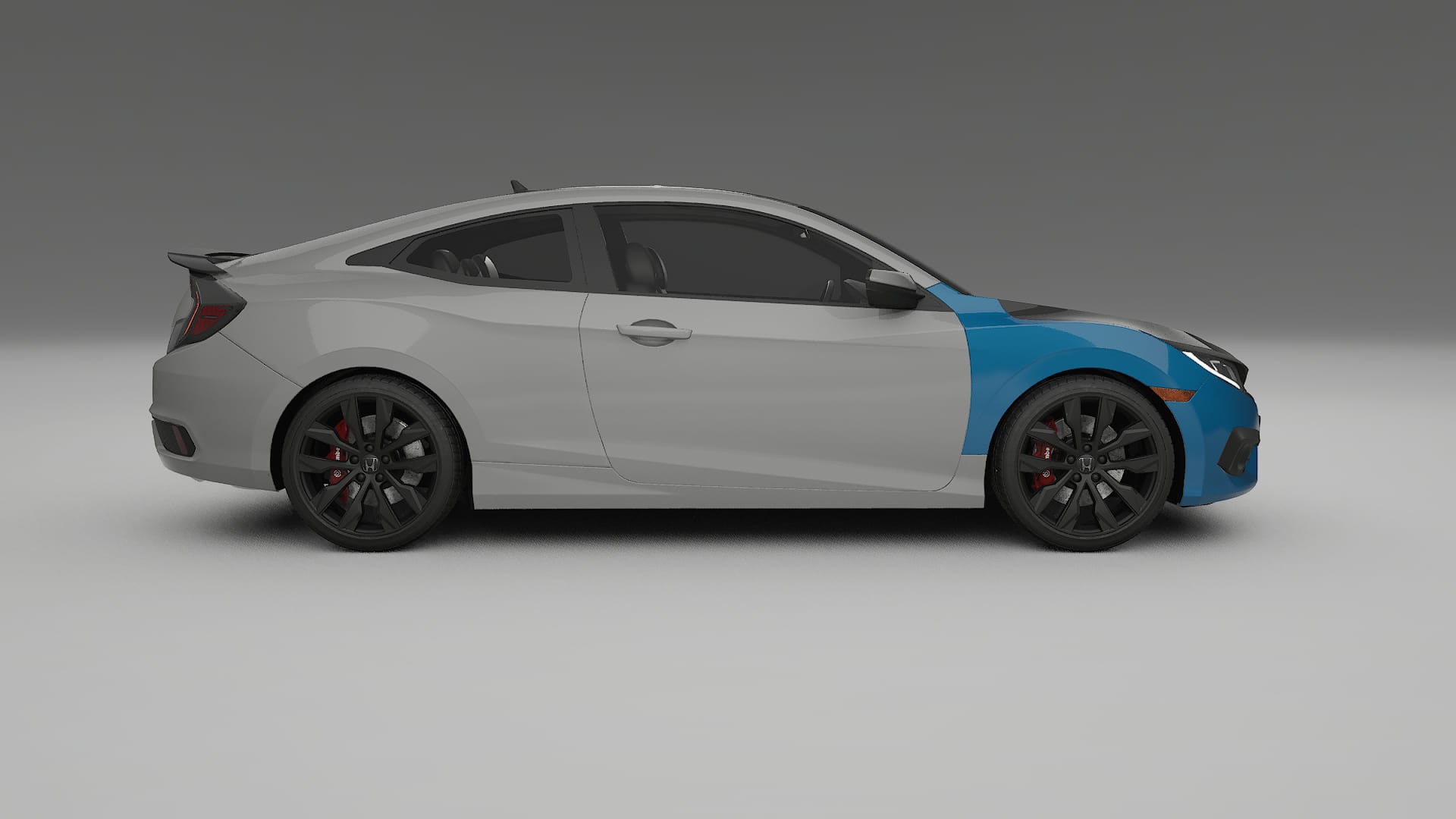 Pellicola Protettiva per Vernice Honda Civic coupe prefacelift | Kit Anteriore CrystalGuard con Cofano Carbon Look 2