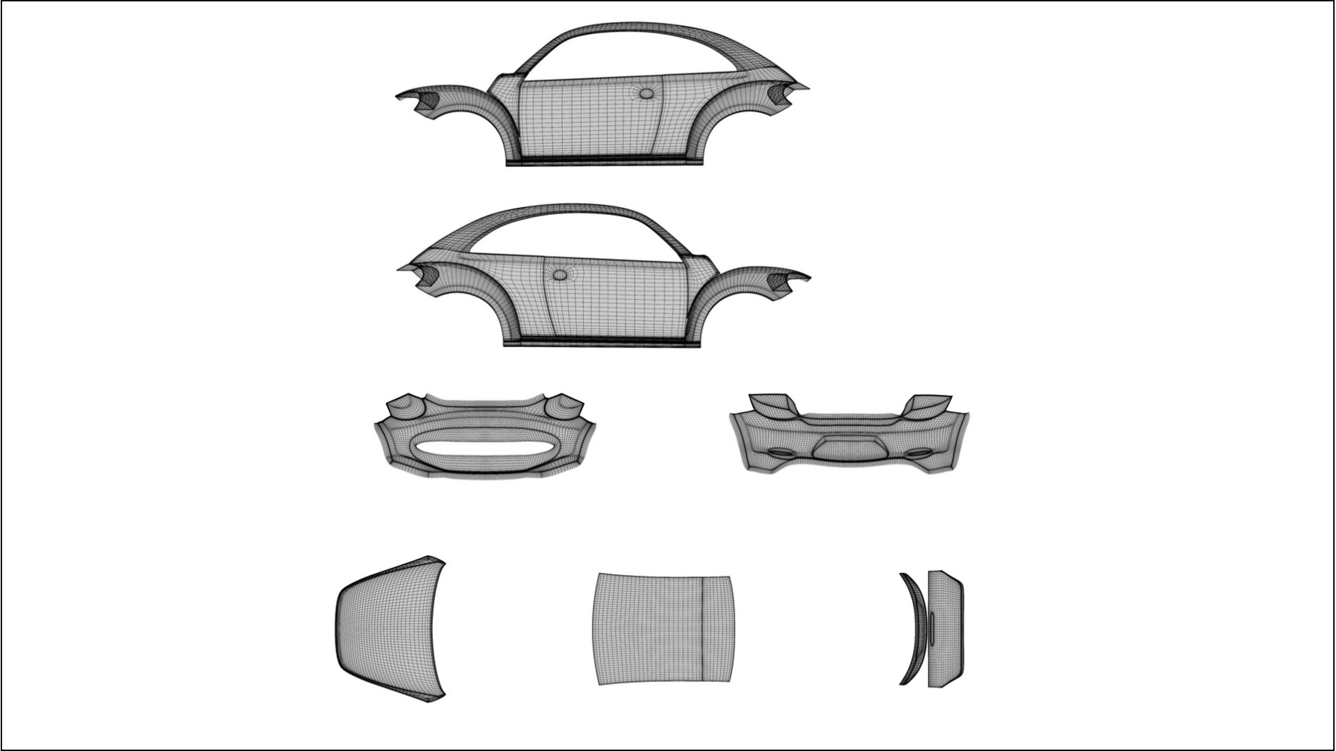 VW Beetle A5 prefacelift pre-LCI COBRA 11 – Kit Wrap PPF Personalizzato in Pellicola Poliuretanica Stampabile