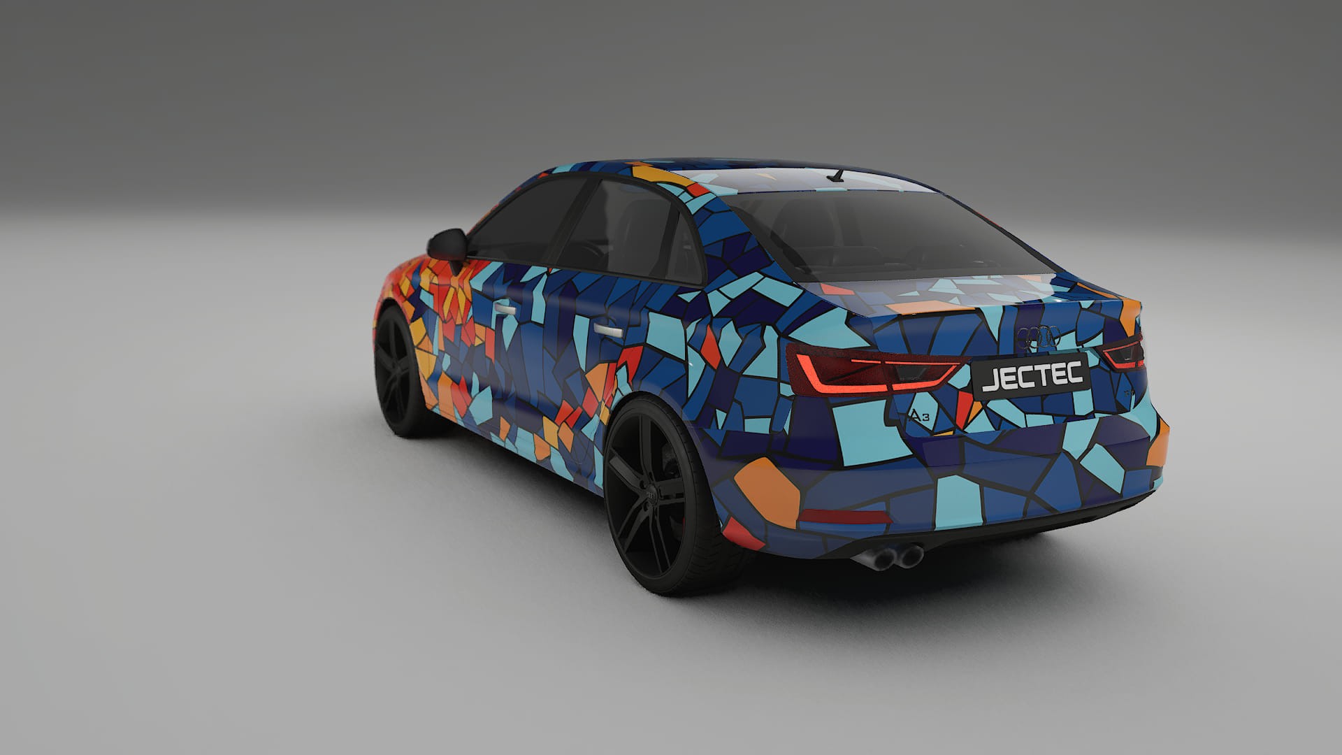 Audi A3 8V sedan prefacelift pre-LCI BARCELONA – Kit Wrap PPF Personalizzato in Pellicola Poliuretanica Stampabile