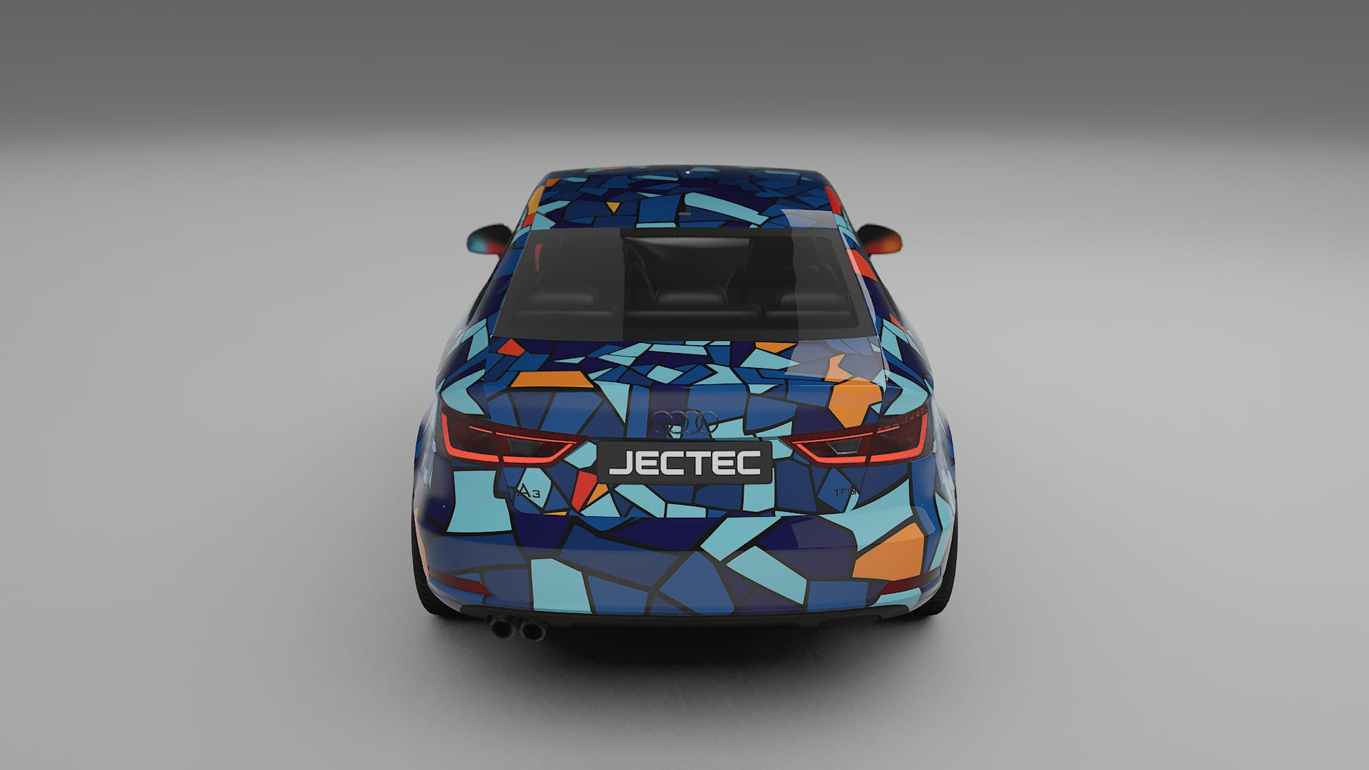 Audi A3 8V sedan prefacelift pre-LCI BARCELONA – Kit Wrap PPF Personalizzato in Pellicola Poliuretanica Stampabile