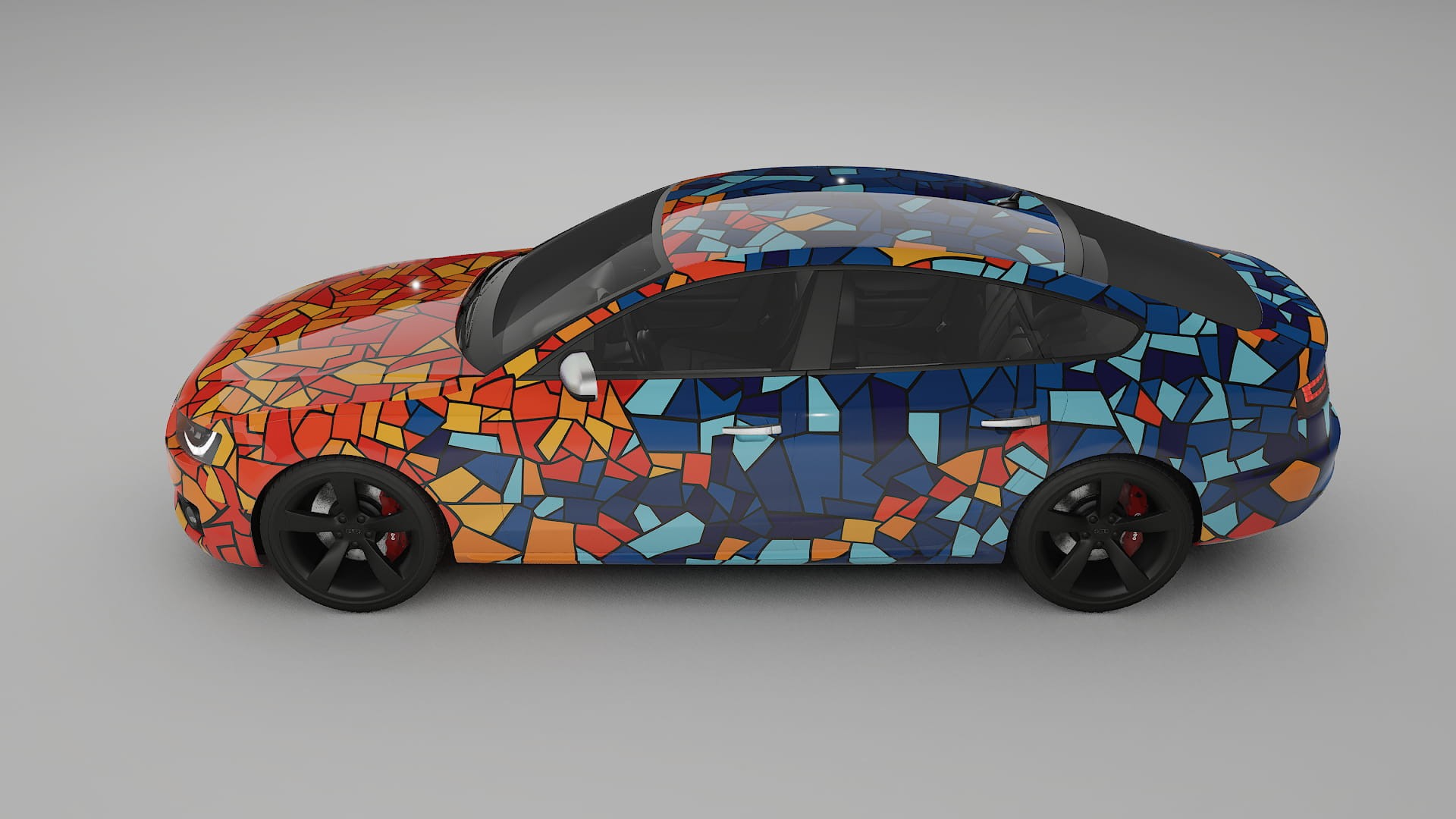 Audi A5 8T Sportback prefacelift pre-LCI BARCELONA – Kit Wrap PPF Personalizzato in Pellicola Poliuretanica Stampabile