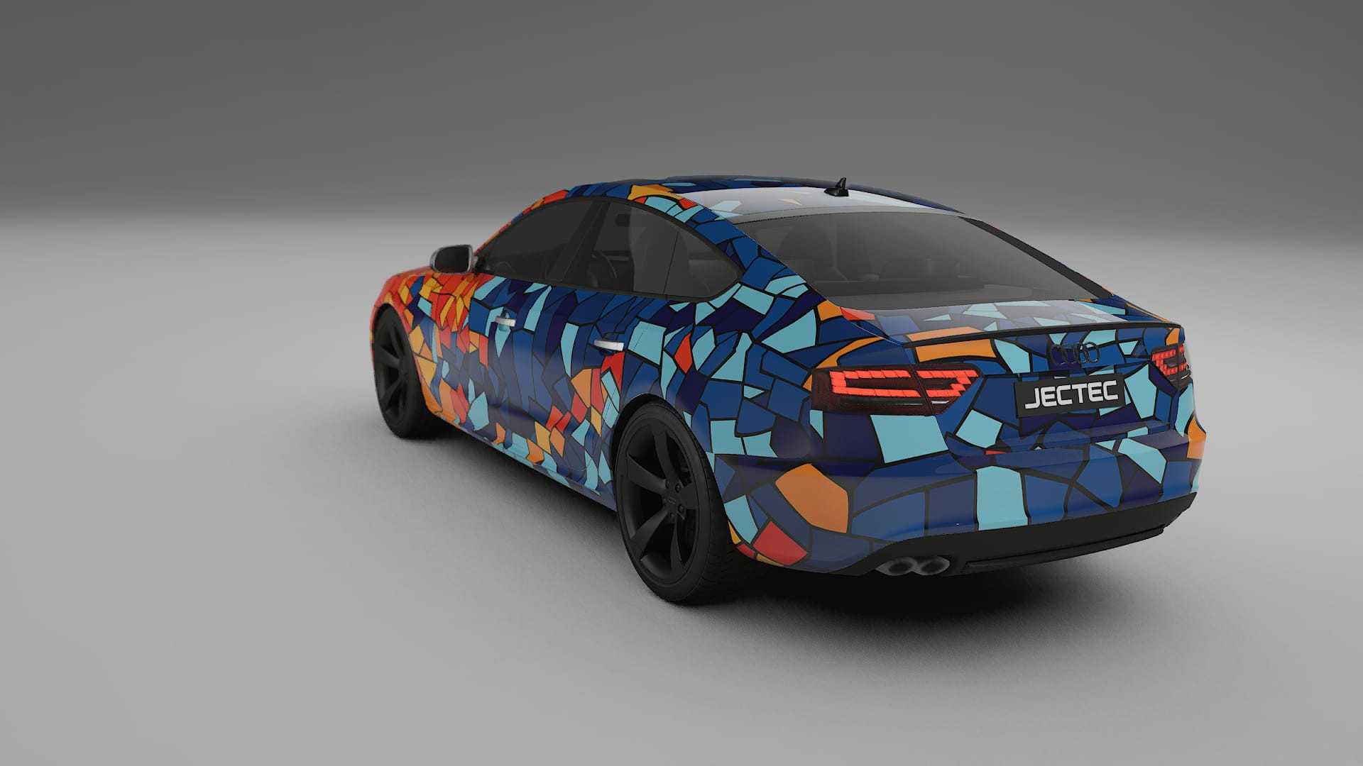 Audi A5 8T Sportback prefacelift pre-LCI BARCELONA – Kit Wrap PPF Personalizzato in Pellicola Poliuretanica Stampabile
