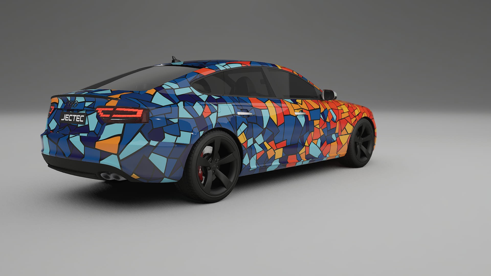 Audi A5 8T Sportback prefacelift pre-LCI BARCELONA – Kit Wrap PPF Personalizzato in Pellicola Poliuretanica Stampabile