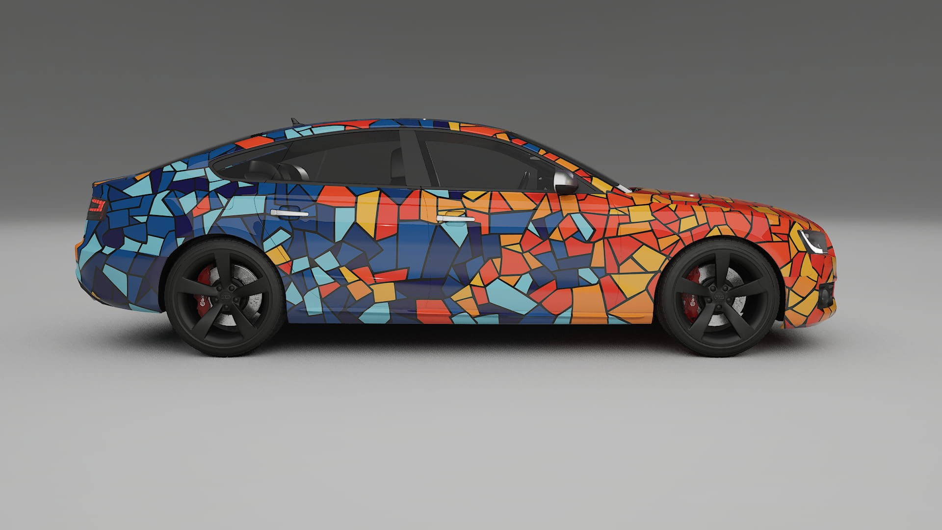 Audi A5 8T Sportback prefacelift pre-LCI BARCELONA – Kit Wrap PPF Personalizzato in Pellicola Poliuretanica Stampabile