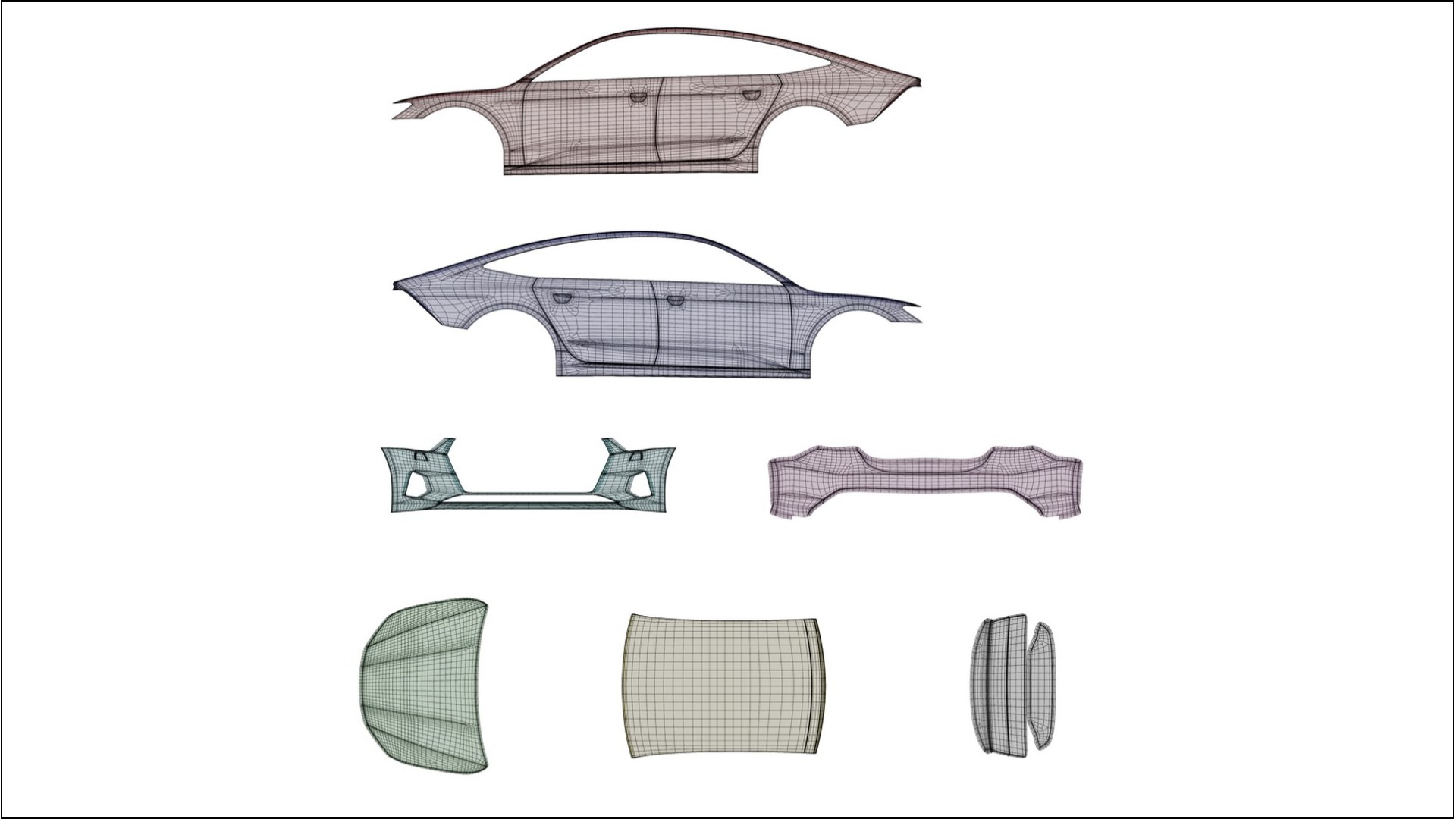 Audi A7 C8 Sportback prefacelift pre-LCI BARCELONA – Kit Wrap PPF Personalizzato in Pellicola Poliuretanica Stampabile