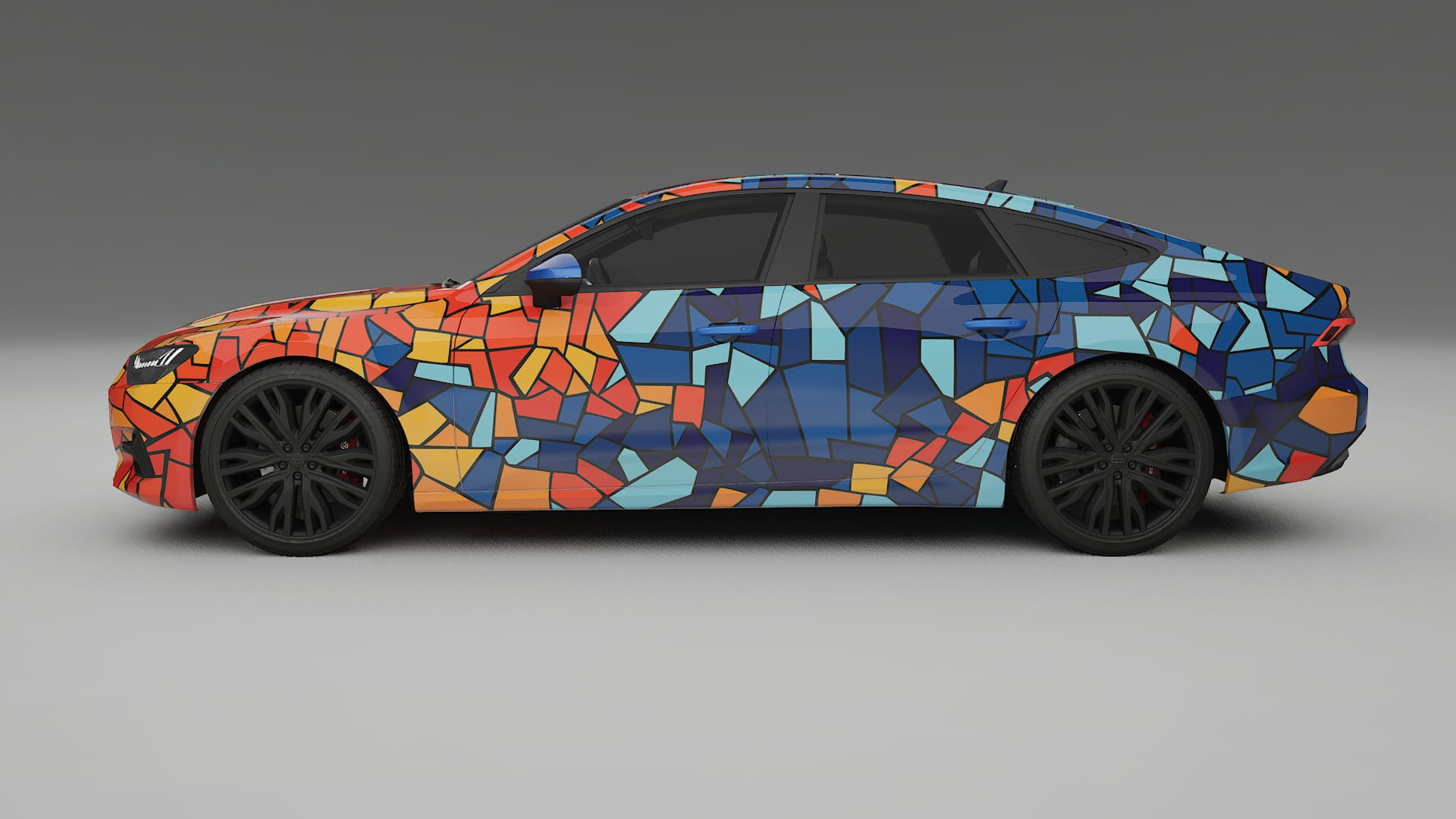 Audi A7 C8 Sportback prefacelift pre-LCI BARCELONA – Kit Wrap PPF Personalizzato in Pellicola Poliuretanica Stampabile