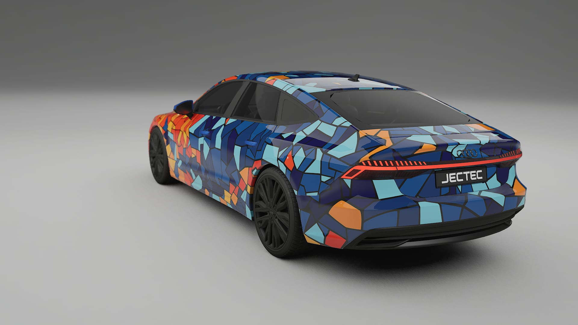 Audi A7 C8 Sportback prefacelift pre-LCI BARCELONA – Kit Wrap PPF Personalizzato in Pellicola Poliuretanica Stampabile