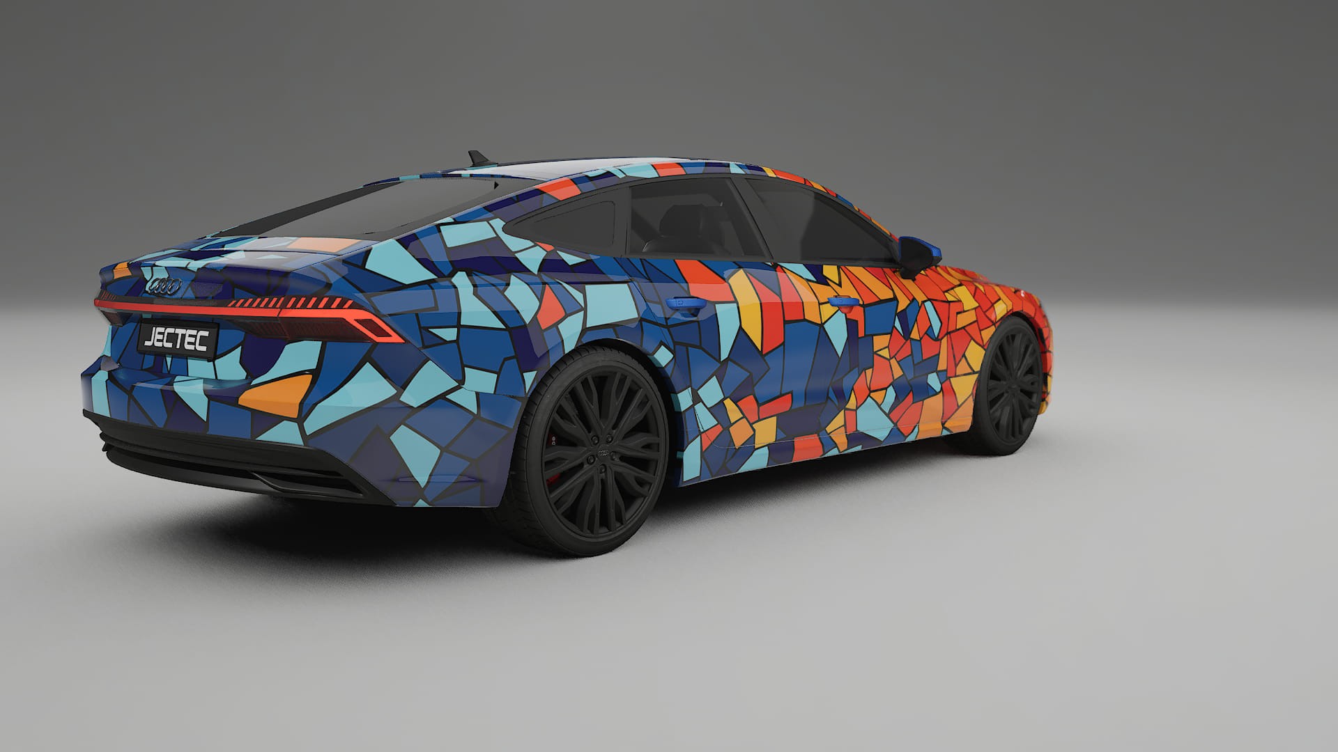 Audi A7 C8 Sportback prefacelift pre-LCI BARCELONA – Kit Wrap PPF Personalizzato in Pellicola Poliuretanica Stampabile