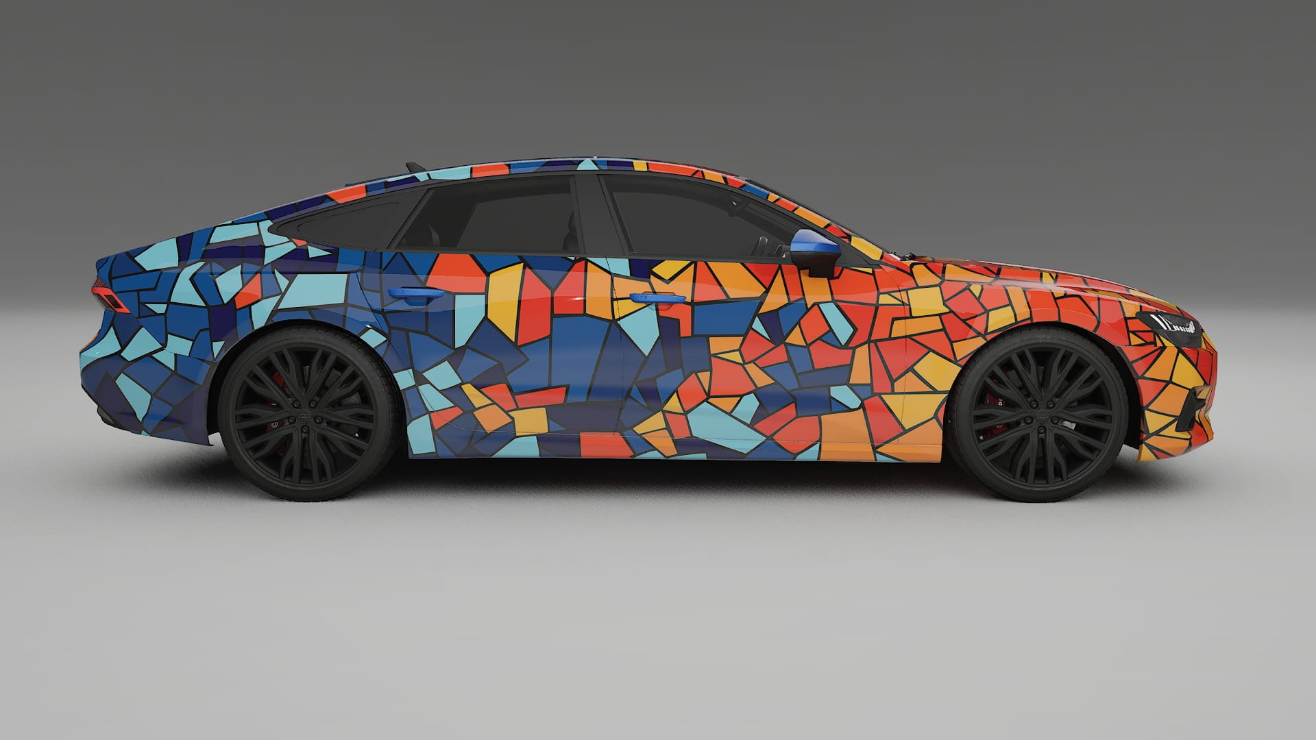 Audi A7 C8 Sportback prefacelift pre-LCI BARCELONA – Kit Wrap PPF Personalizzato in Pellicola Poliuretanica Stampabile