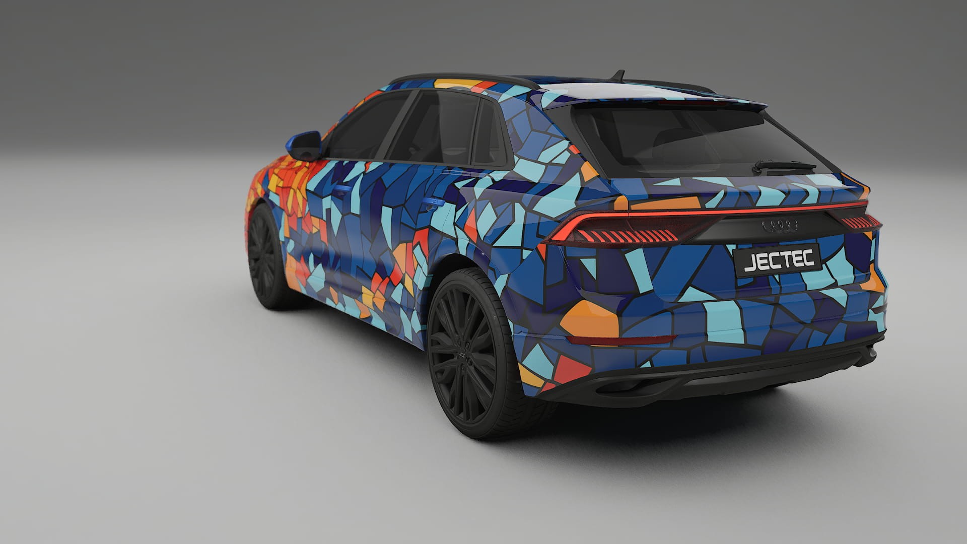 Audi Q8 F1 prefacelift pre-LCI BARCELONA – Kit Wrap PPF Personalizzato in Pellicola Poliuretanica Stampabile