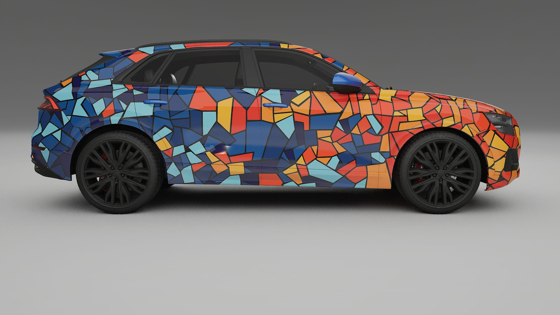 Audi Q8 F1 prefacelift pre-LCI BARCELONA – Kit Wrap PPF Personalizzato in Pellicola Poliuretanica Stampabile