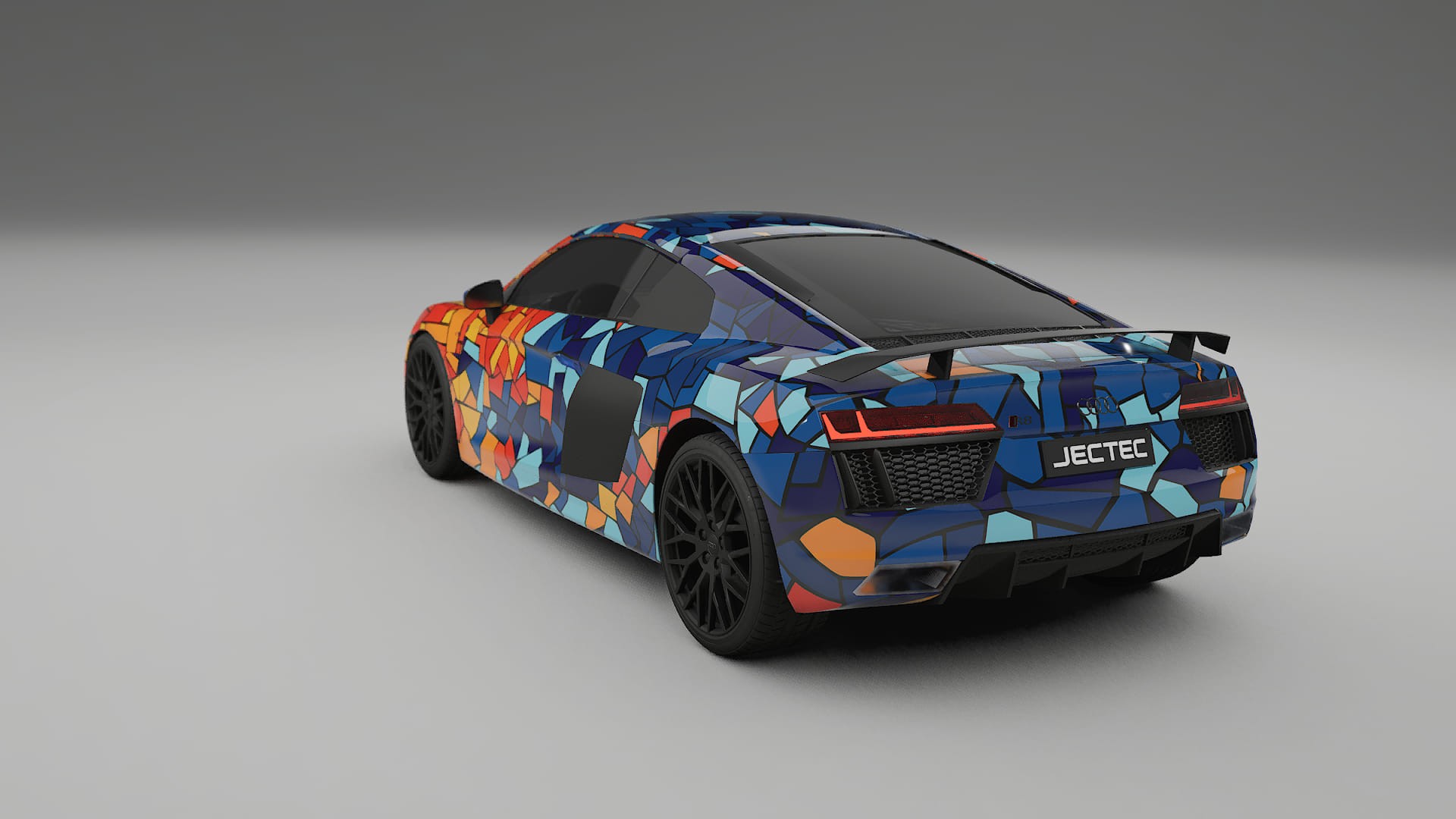 Audi R8 typ-4S prefacelift pre-LCI BARCELONA – Kit Wrap PPF Personalizzato in Pellicola Poliuretanica Stampabile