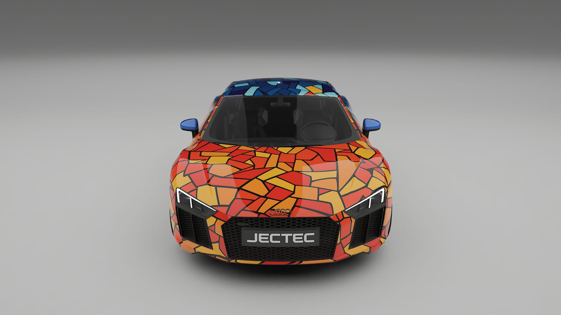 Audi R8 typ-4S prefacelift pre-LCI BARCELONA – Kit Wrap PPF Personalizzato in Pellicola Poliuretanica Stampabile