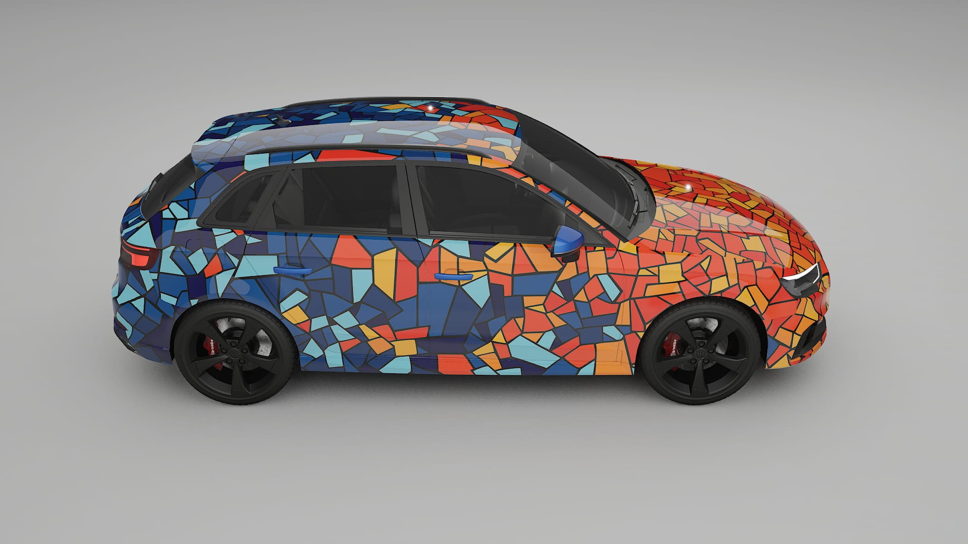 Audi RS3 Sportback 8V facelift LCI BARCELONA – Kit Wrap PPF Personalizzato in Pellicola Poliuretanica Stampabile