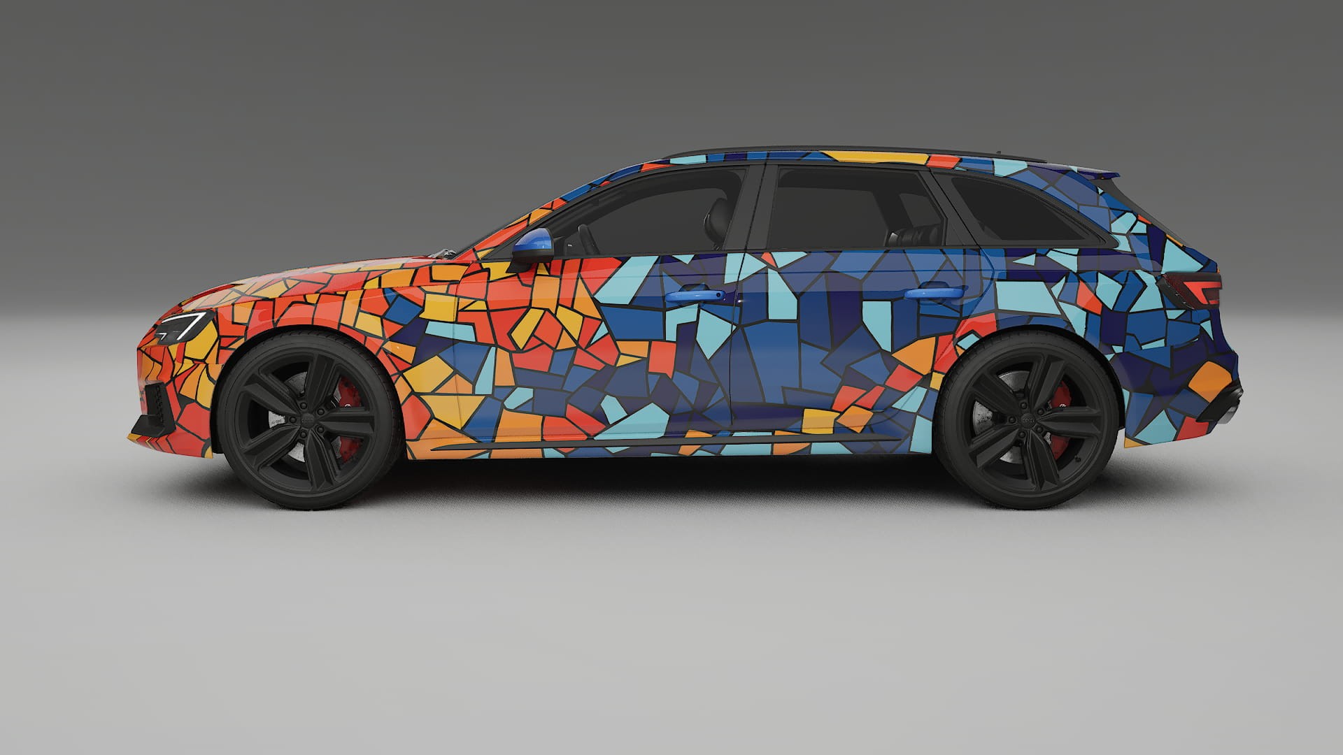 Audi RS4 Avant B9 prefacelift pre-LCI BARCELONA – Kit Wrap PPF Personalizzato in Pellicola Poliuretanica Stampabile