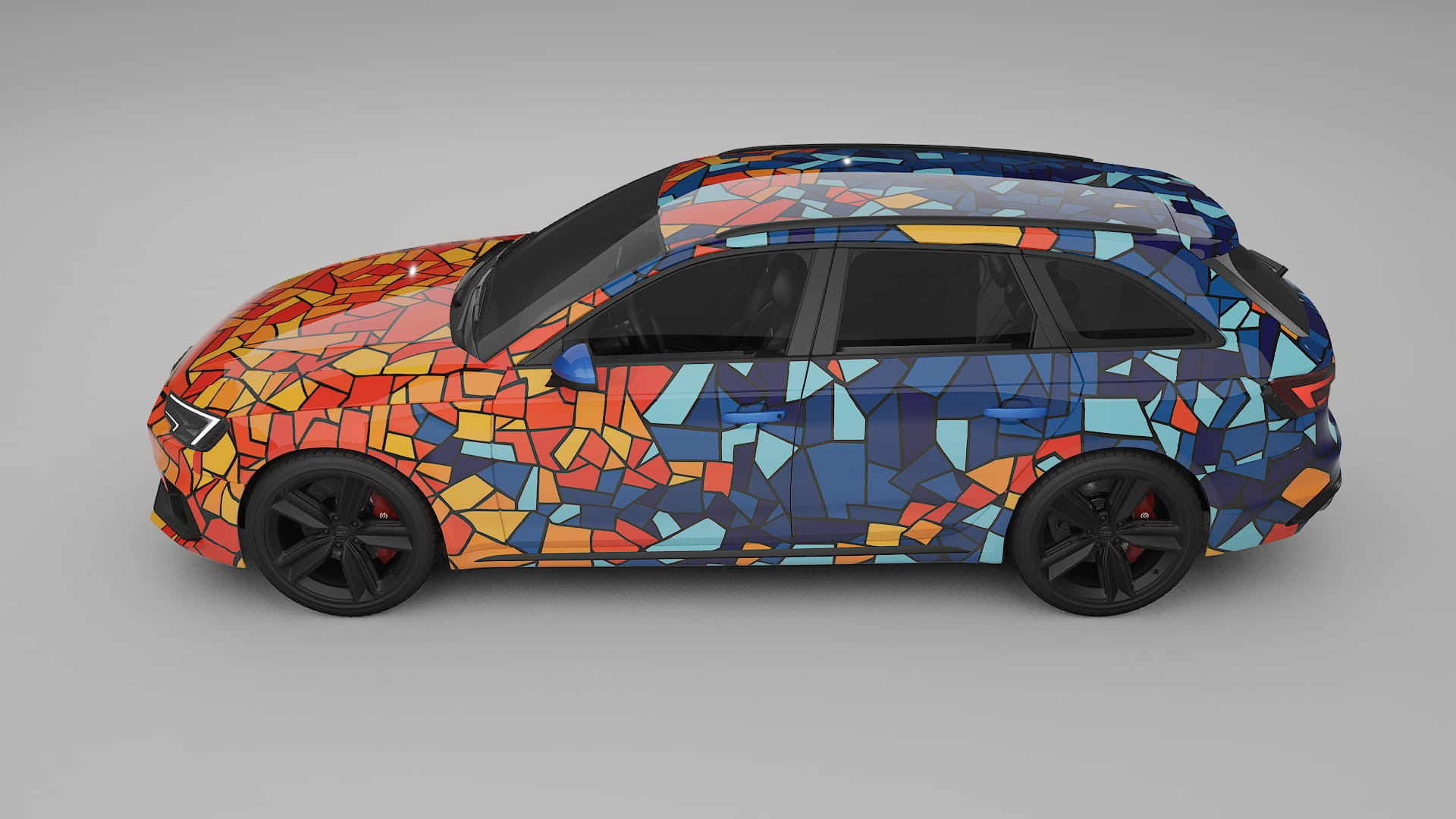 Audi RS4 Avant B9 prefacelift pre-LCI BARCELONA – Kit Wrap PPF Personalizzato in Pellicola Poliuretanica Stampabile