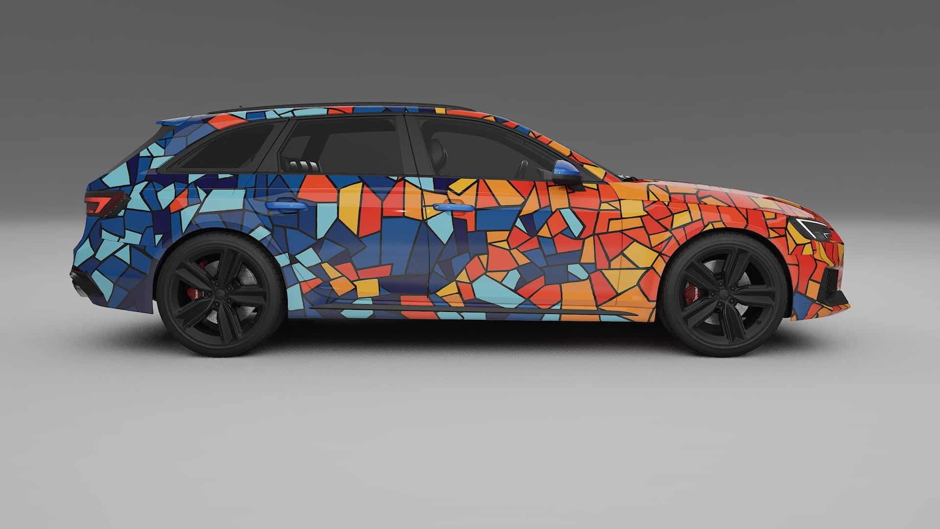 Audi RS4 Avant B9 prefacelift pre-LCI BARCELONA – Kit Wrap PPF Personalizzato in Pellicola Poliuretanica Stampabile