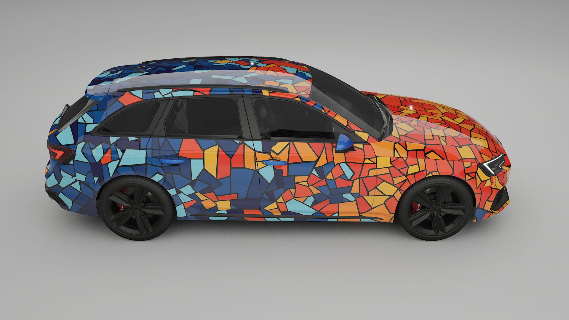 Audi RS4 Avant B9 prefacelift pre-LCI BARCELONA – Kit Wrap PPF Personalizzato in Pellicola Poliuretanica Stampabile