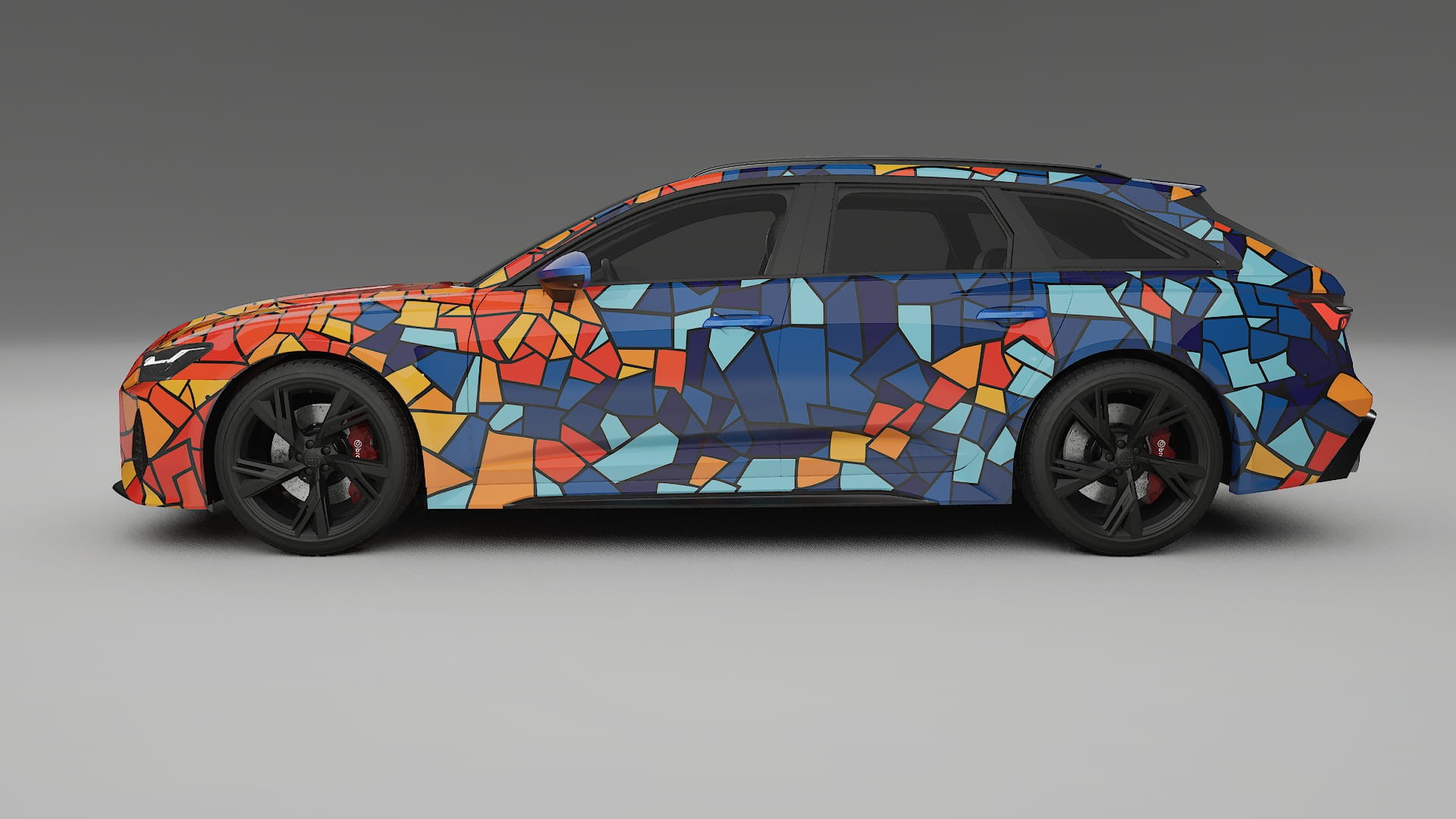 Audi RS6 Avant C8 facelift LCI BARCELONA – Kit Wrap PPF Personalizzato in Pellicola Poliuretanica Stampabile