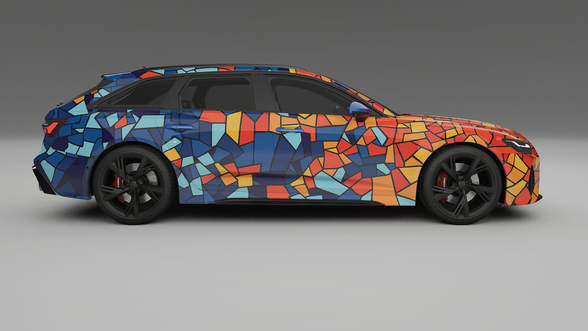 Audi RS6 Avant C8 facelift LCI BARCELONA – Kit Wrap PPF Personalizzato in Pellicola Poliuretanica Stampabile