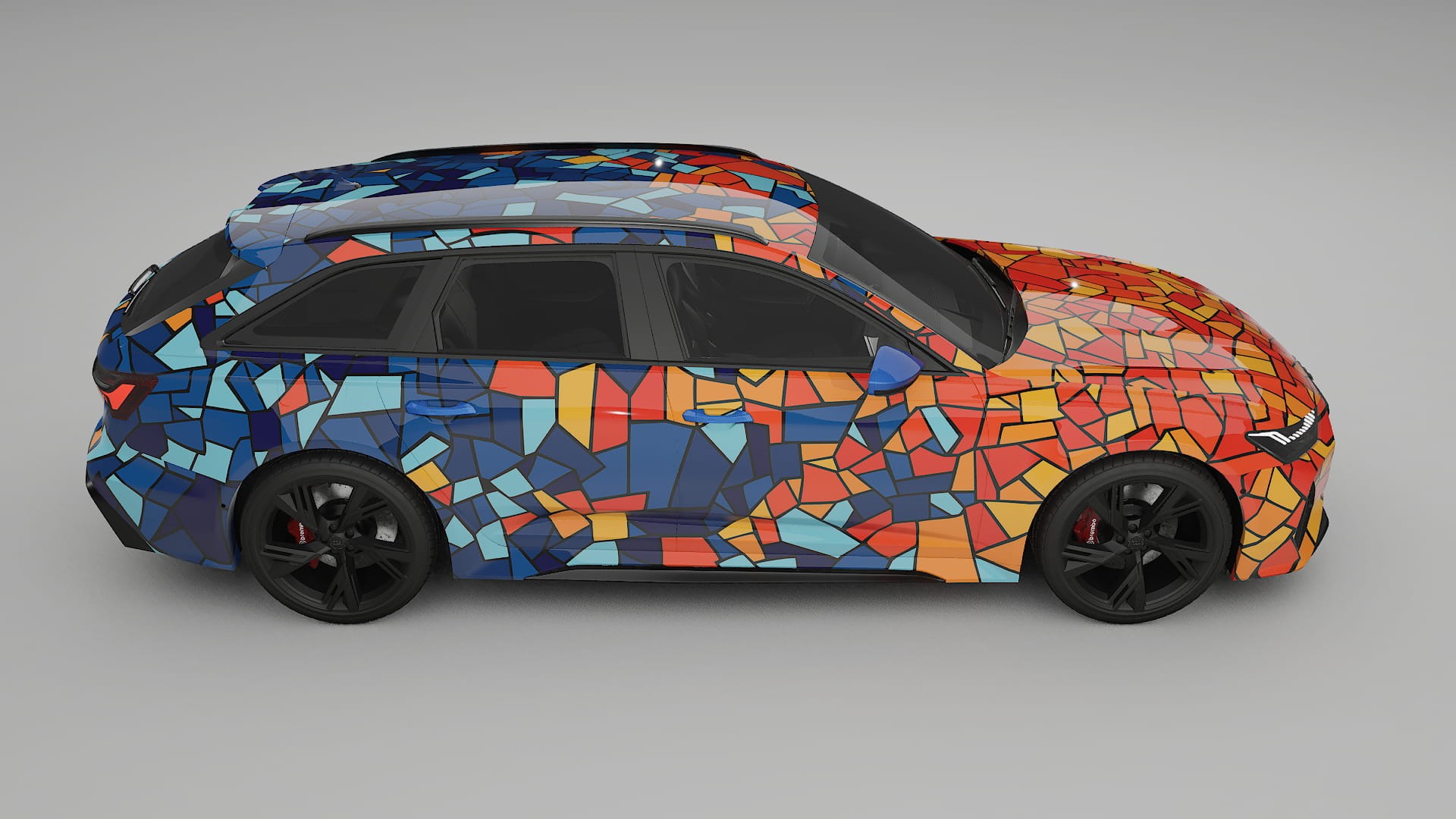 Audi RS6 Avant C8 facelift LCI BARCELONA – Kit Wrap PPF Personalizzato in Pellicola Poliuretanica Stampabile