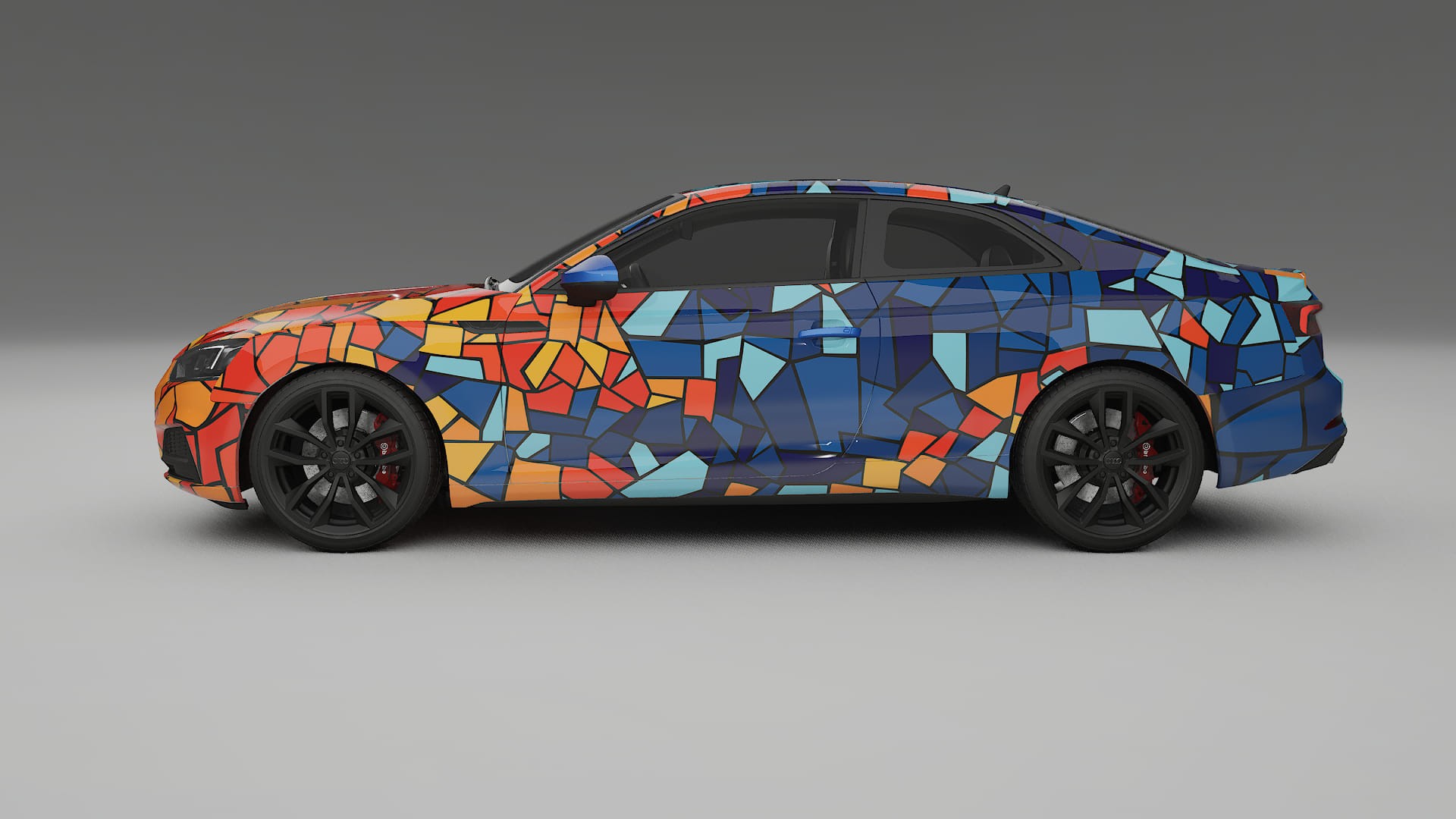 Audi S5 B9 prefacelift pre-LCI BARCELONA – Kit Wrap PPF Personalizzato in Pellicola Poliuretanica Stampabile