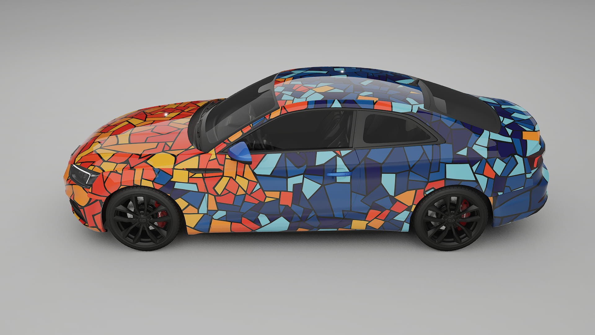 Audi S5 B9 prefacelift pre-LCI BARCELONA – Kit Wrap PPF Personalizzato in Pellicola Poliuretanica Stampabile