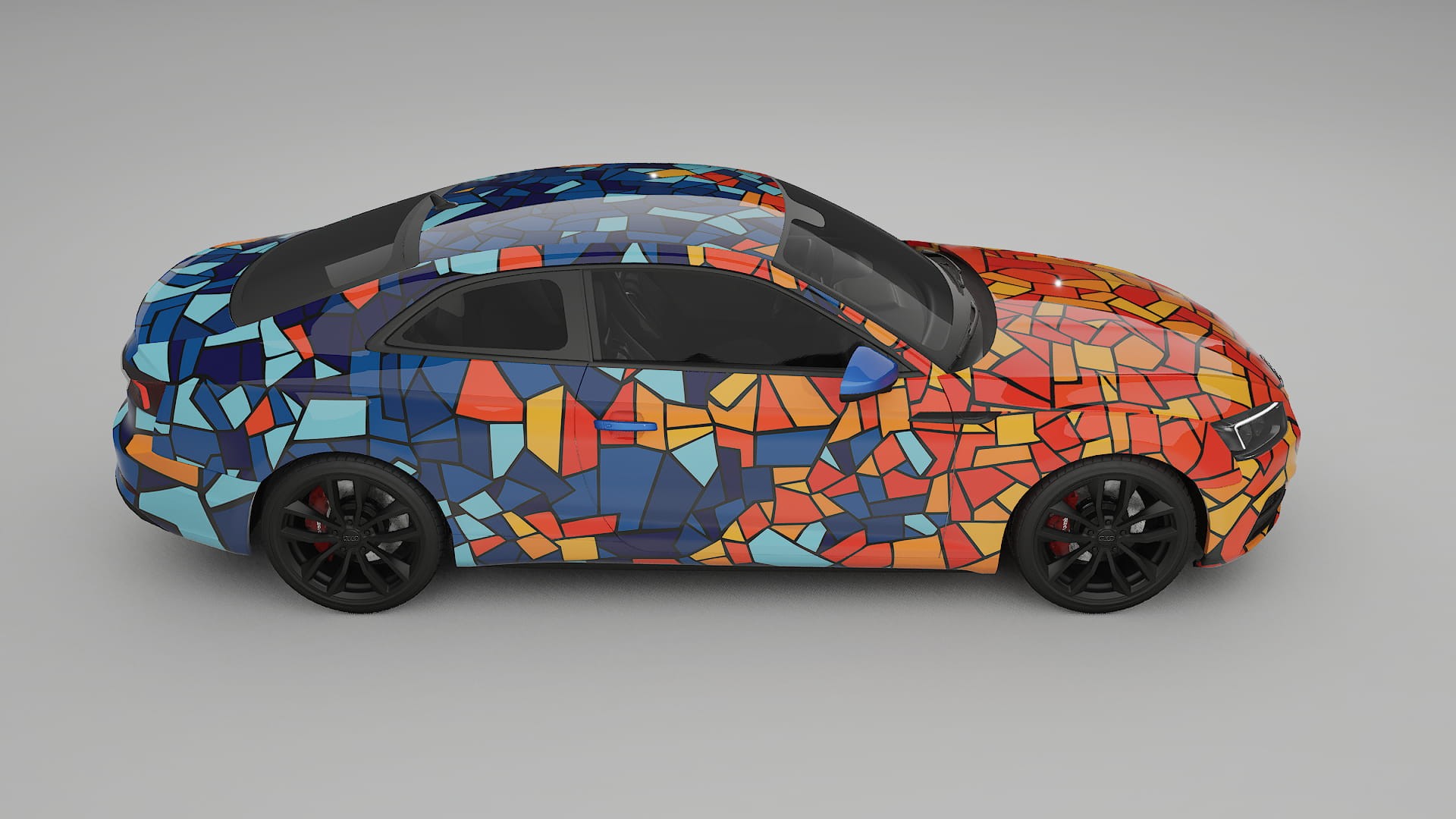 Audi S5 B9 prefacelift pre-LCI BARCELONA – Kit Wrap PPF Personalizzato in Pellicola Poliuretanica Stampabile