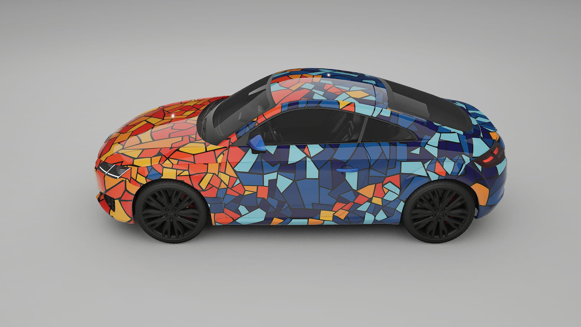 Audi TT Coupe 8S prefacelift pre-LCI BARCELONA – Kit Wrap PPF Personalizzato in Pellicola Poliuretanica Stampabile