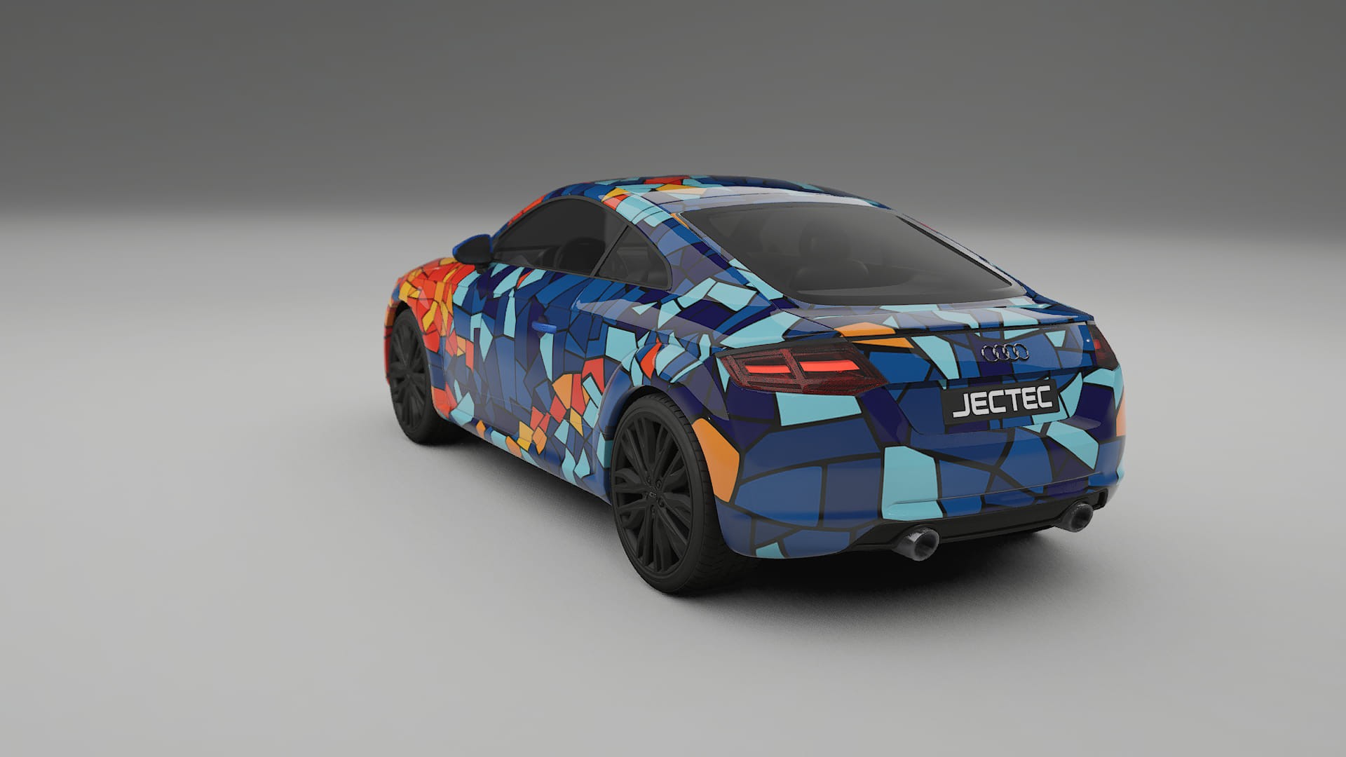 Audi TT Coupe 8S prefacelift pre-LCI BARCELONA – Kit Wrap PPF Personalizzato in Pellicola Poliuretanica Stampabile