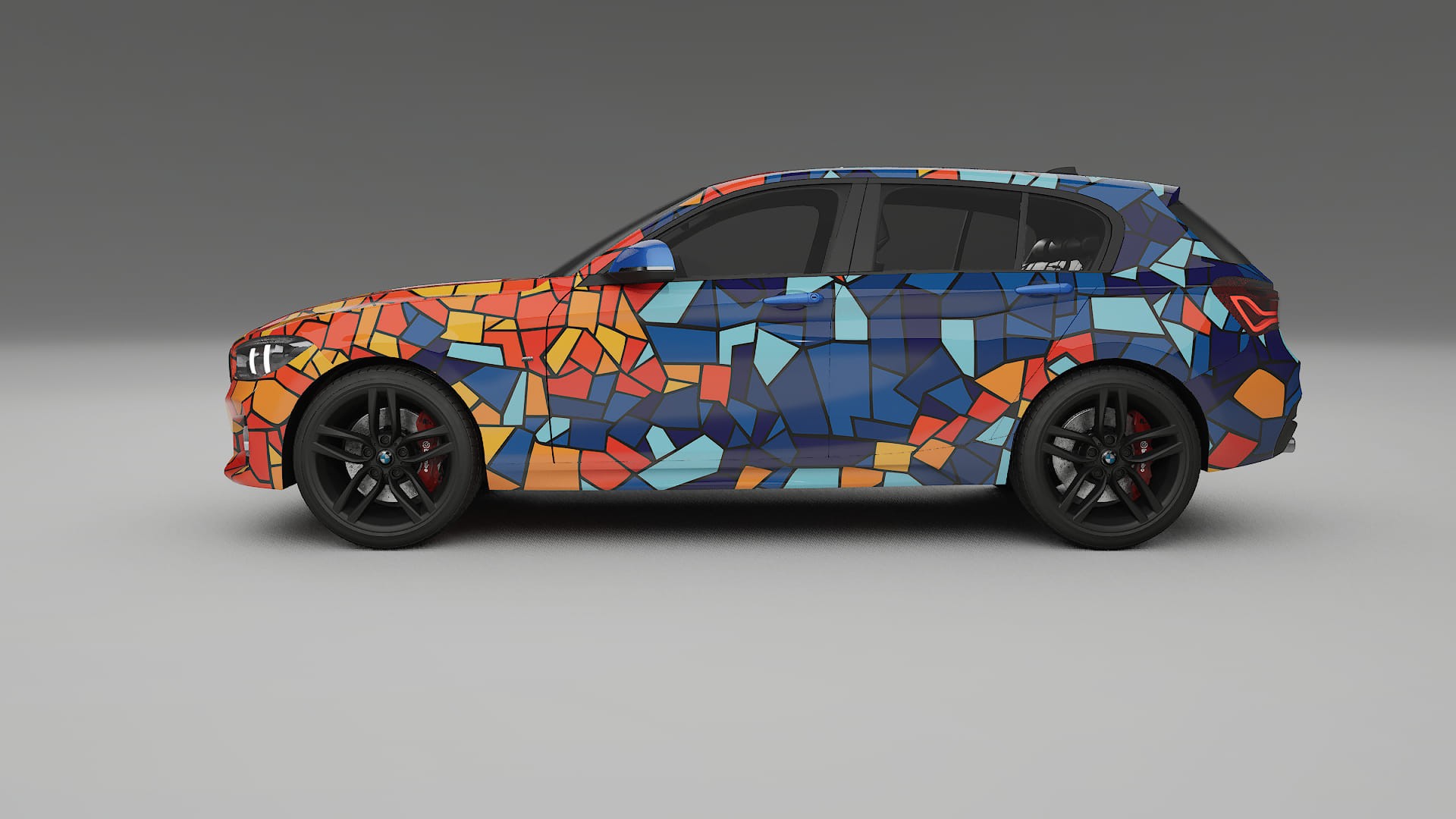BMW 1 F20 facelift LCI BARCELONA – Kit Wrap PPF Personalizzato in Pellicola Poliuretanica Stampabile