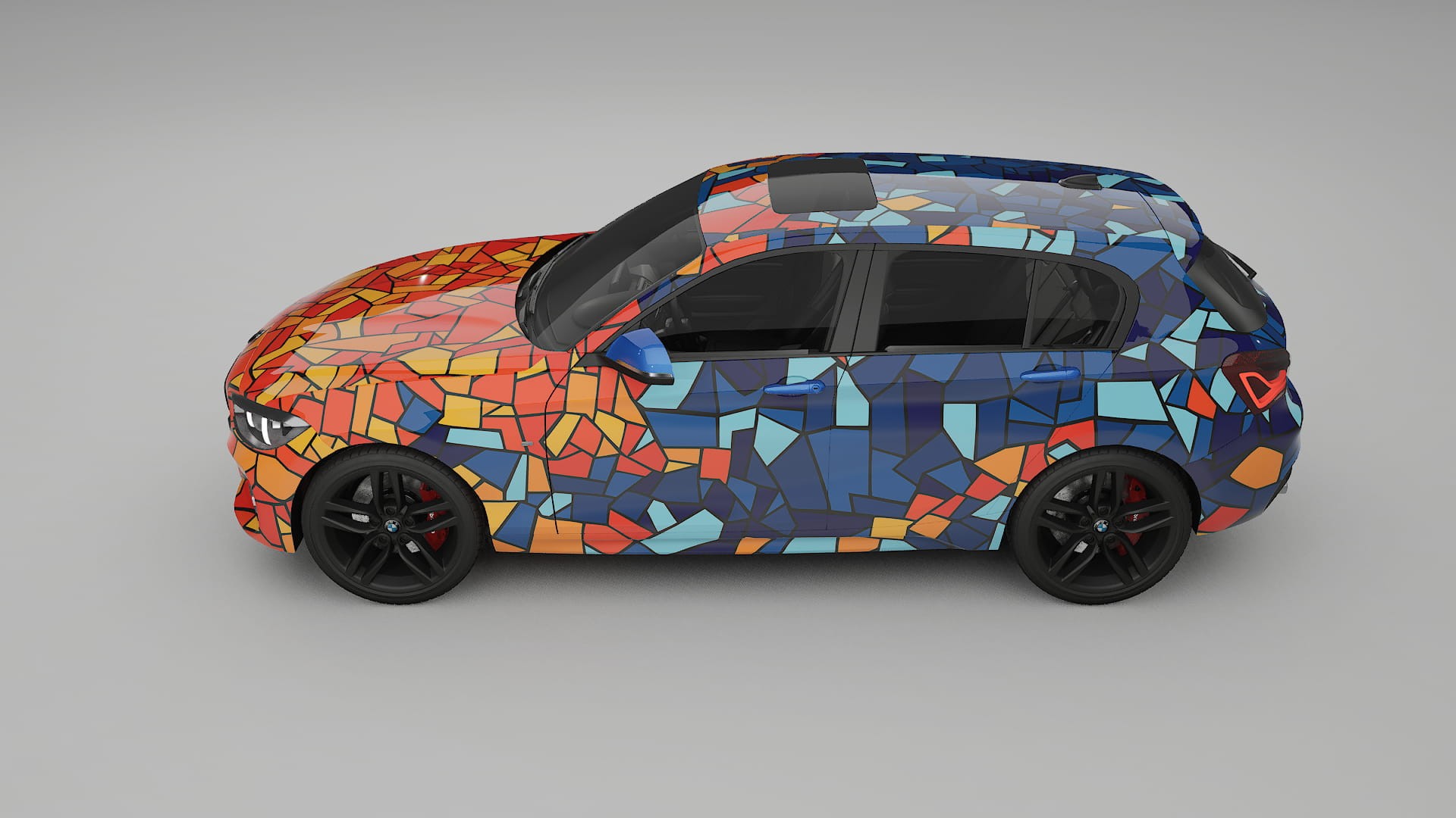 BMW 1 F20 facelift LCI BARCELONA – Kit Wrap PPF Personalizzato in Pellicola Poliuretanica Stampabile