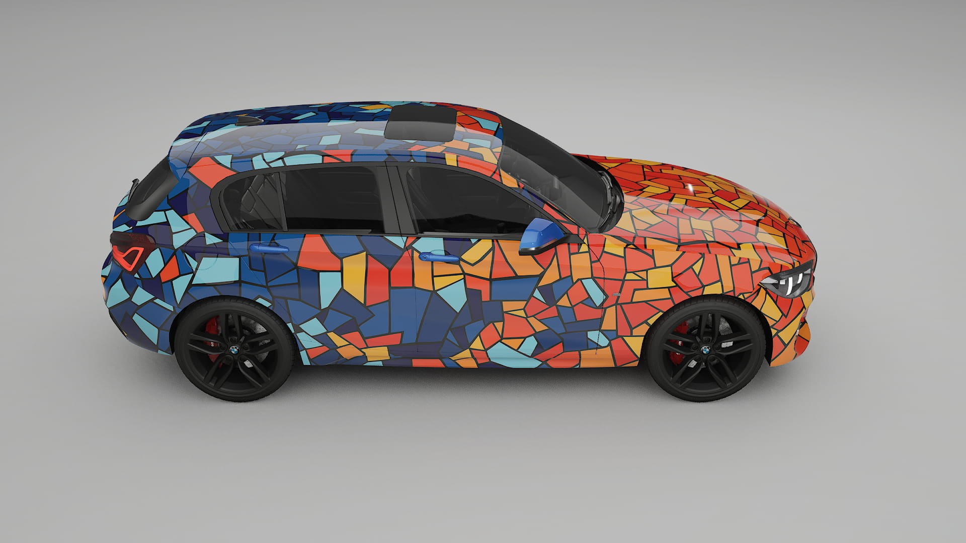 BMW 1 F20 facelift LCI BARCELONA – Kit Wrap PPF Personalizzato in Pellicola Poliuretanica Stampabile