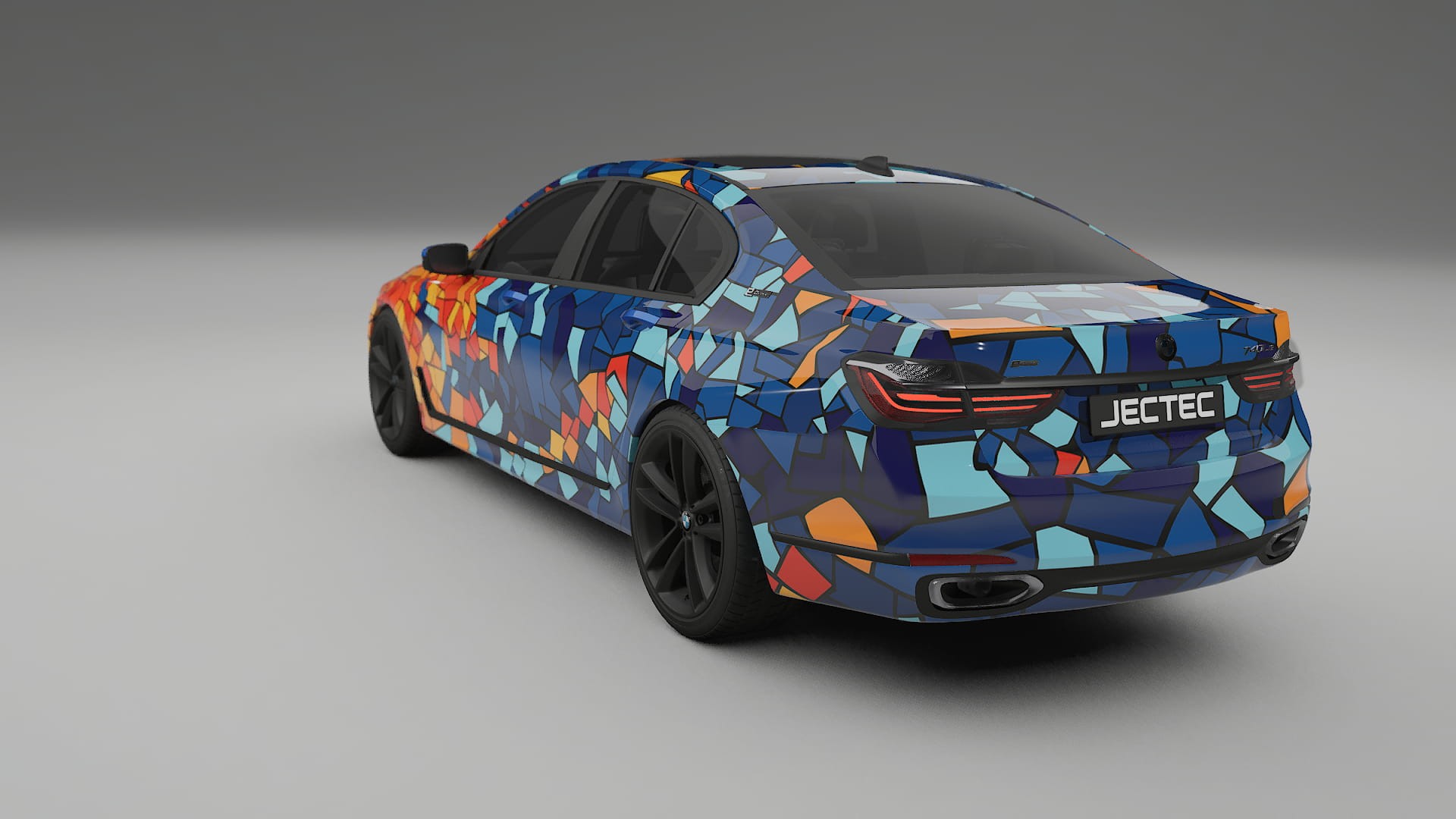 BMW 7 G11 G12 facelift LCI BARCELONA – Kit Wrap PPF Personalizzato in Pellicola Poliuretanica Stampabile