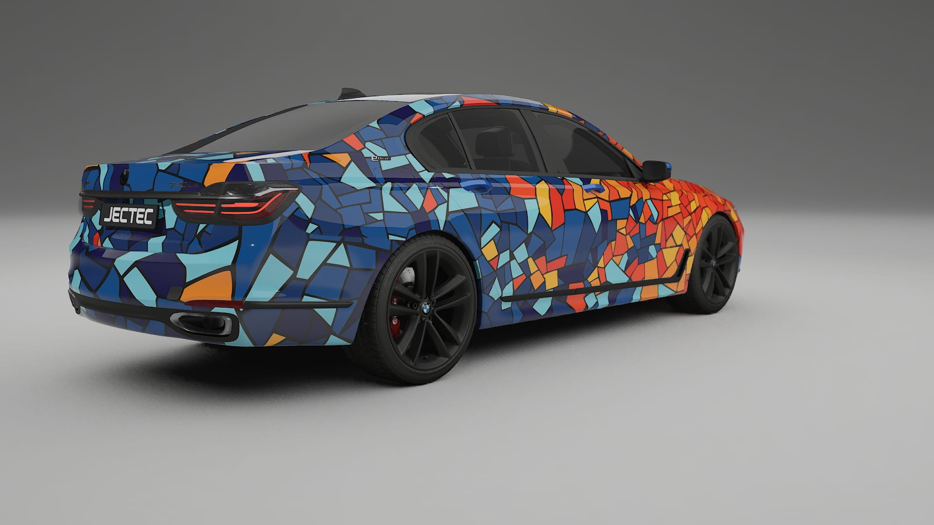 BMW 7 G11 G12 facelift LCI BARCELONA – Kit Wrap PPF Personalizzato in Pellicola Poliuretanica Stampabile